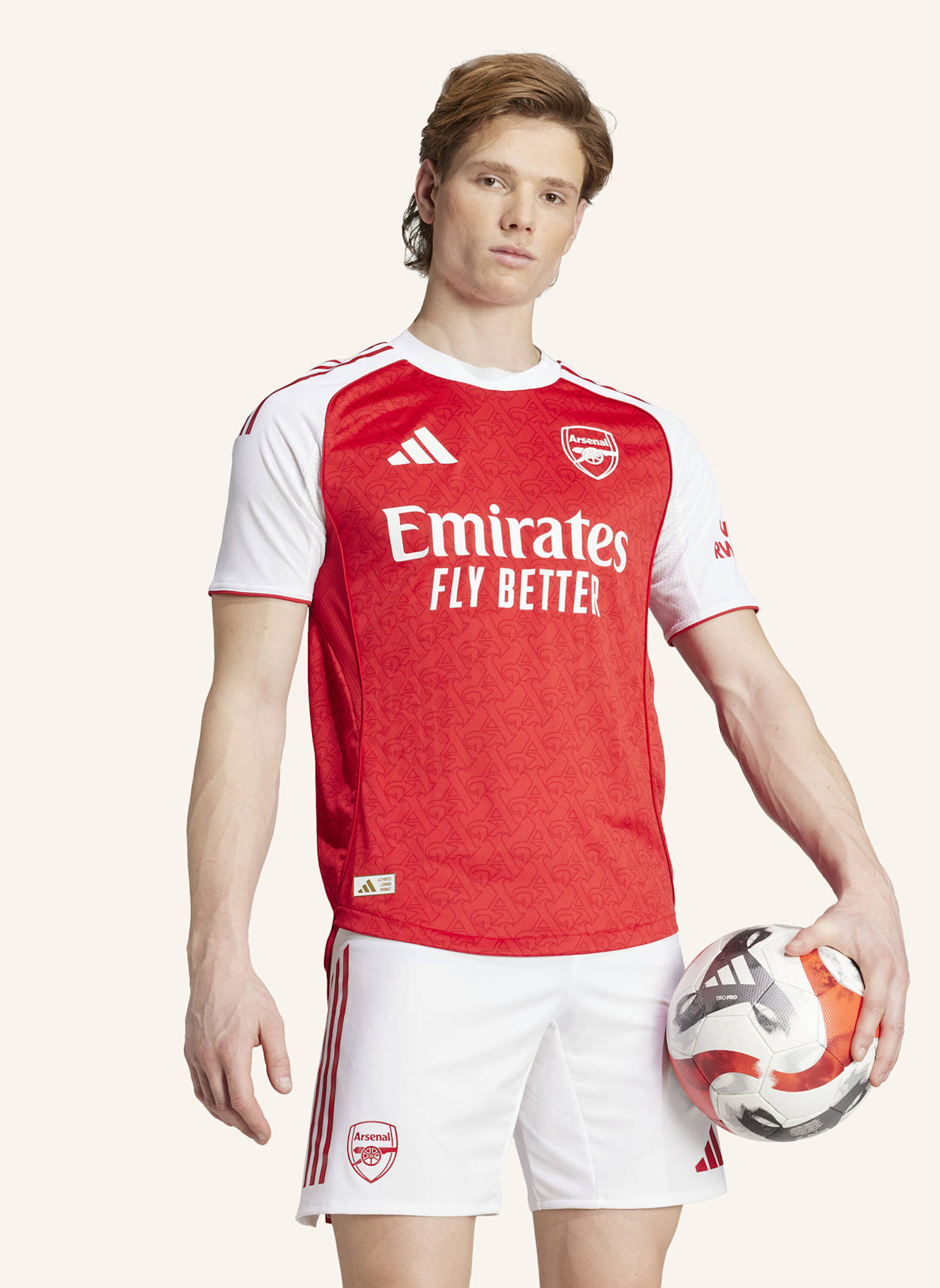 adidas FC ARSENAL 25/26 HEIMTRIKOT AUTHENTIC: ROT/ WEISS