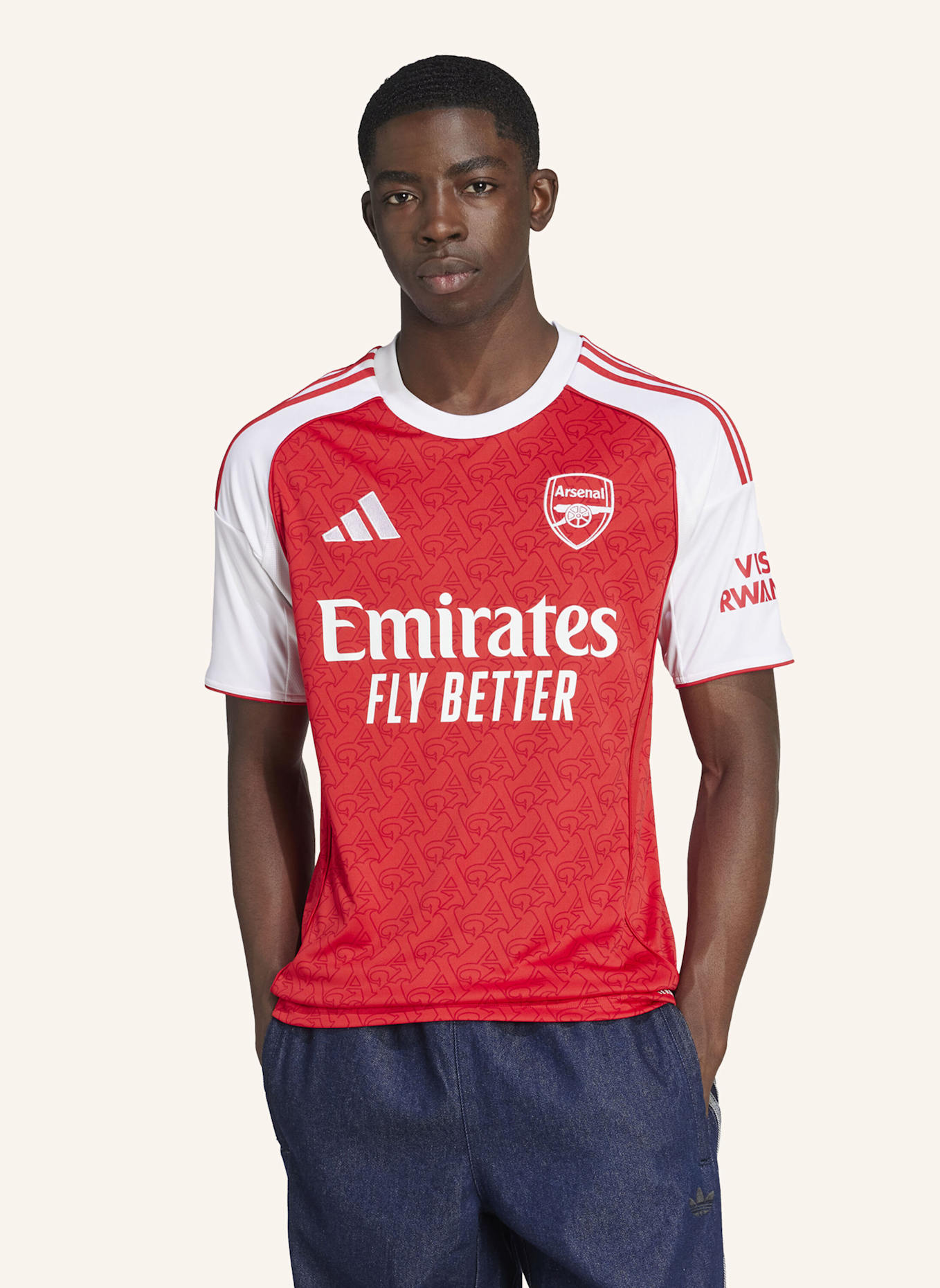 adidas FC ARSENAL 25/26 HEIMTRIKOT: ROT/ WEISS