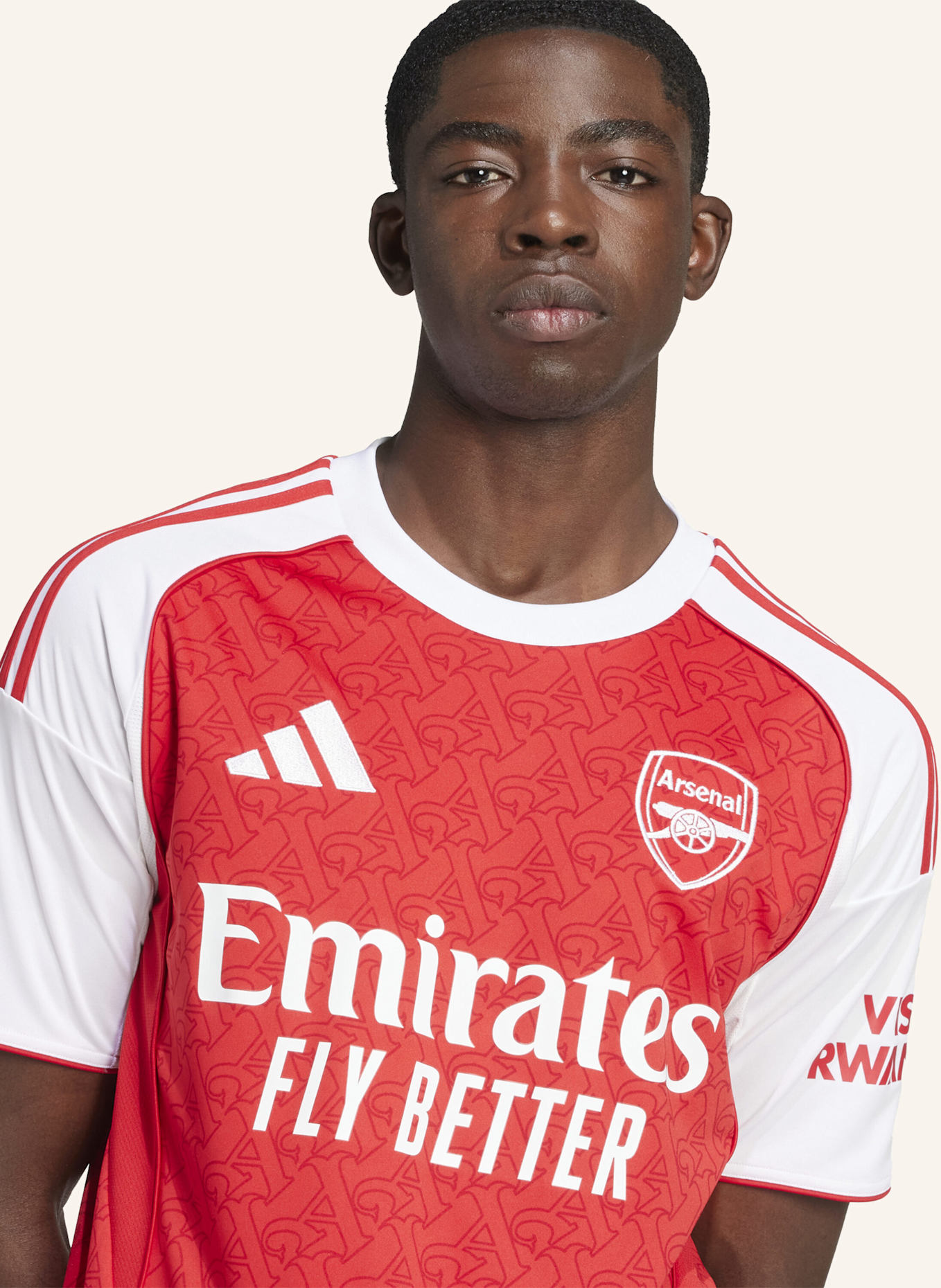 adidas FC ARSENAL 25/26 HEIMTRIKOT: ROT/ WEISS