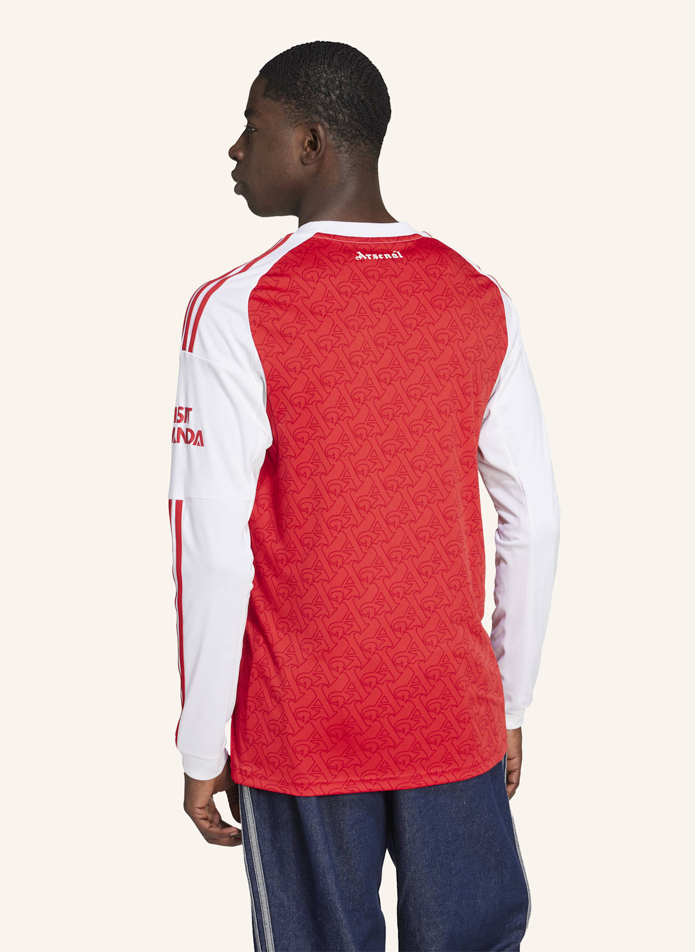 adidas FC ARSENAL 25/26 LONG SLEEVE HEIMTRIKOT: ROT/ WEISS