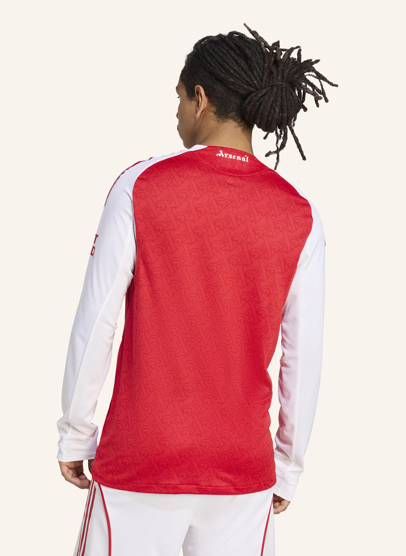 adidas FC ARSENAL 25/26 LONG SLEEVE HEIMTRIKOT AUTHENTIC: ROT/ WEISS