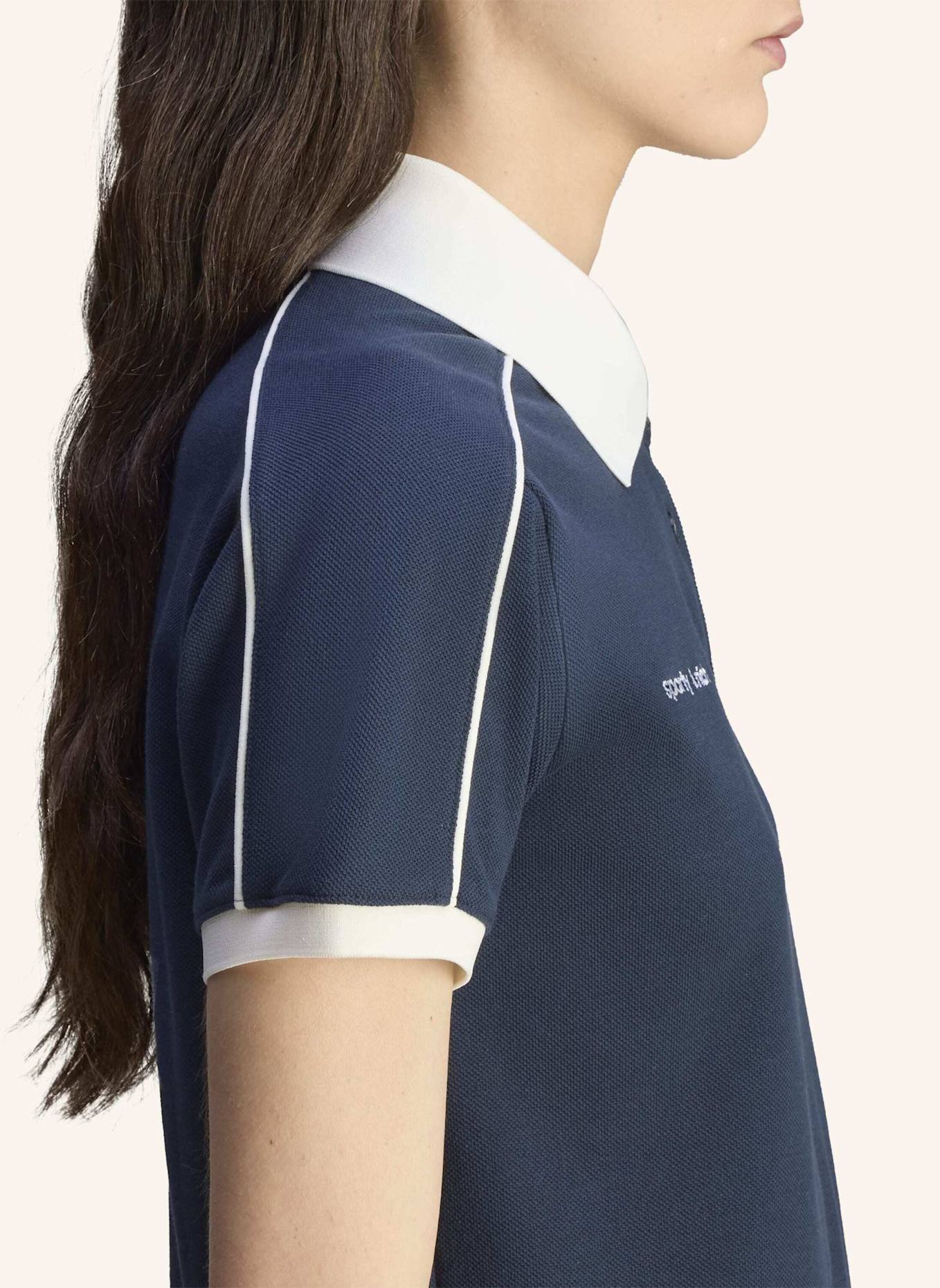 adidas Originals SPORTY & RICH POLOSHIRT: BLAU