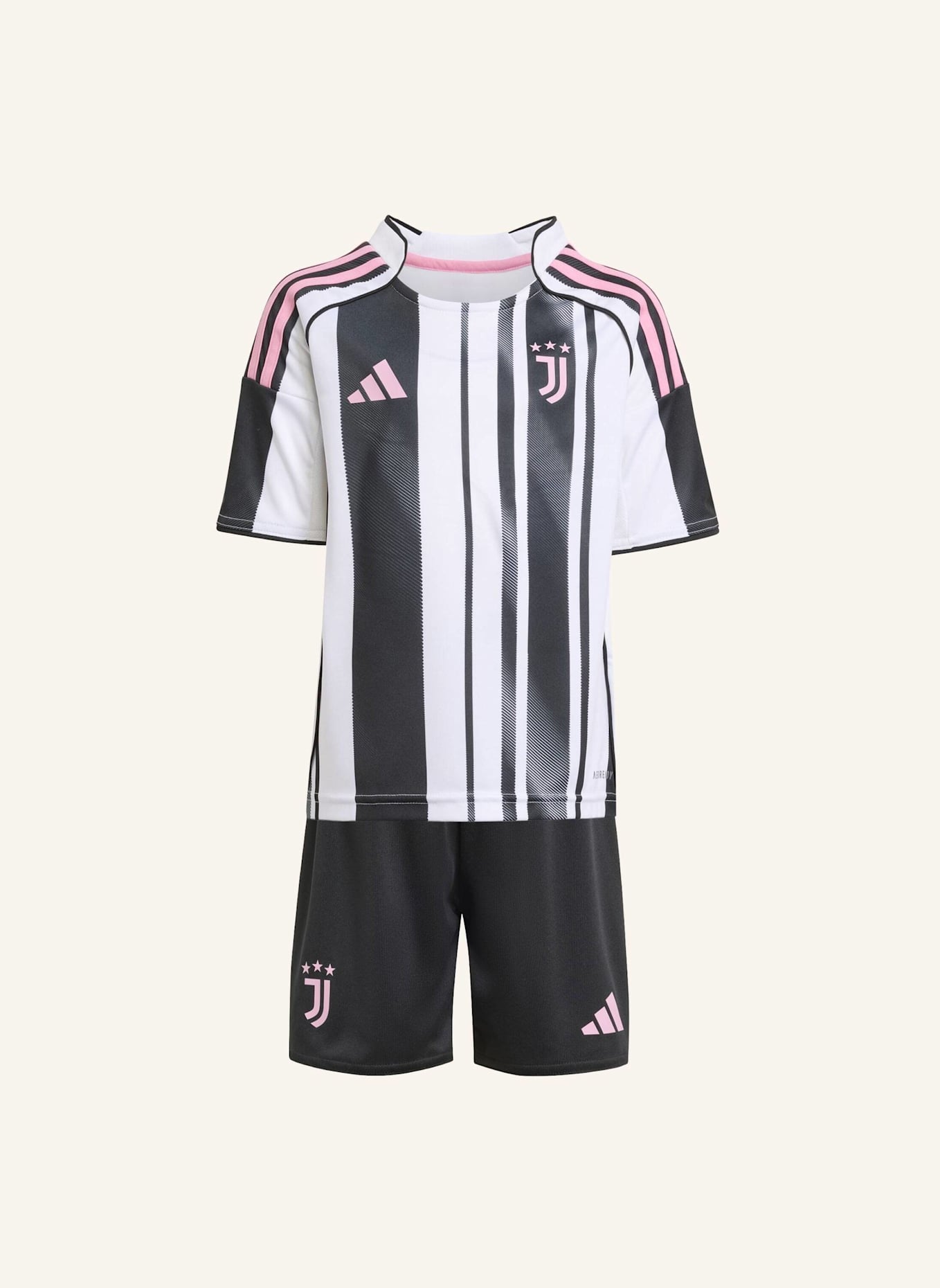 adidas JUVENTUS TURIN 25/26 KIDS MINI-HEIMAUSRÜSTUNG: WEISS/ SCHWARZ