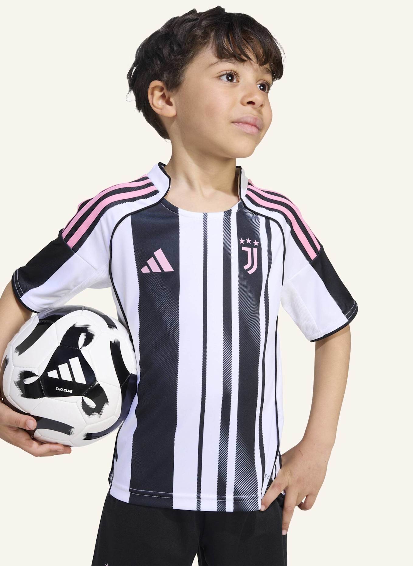 adidas JUVENTUS TURIN 25/26 KIDS MINI-HEIMAUSRÜSTUNG: WEISS/ SCHWARZ