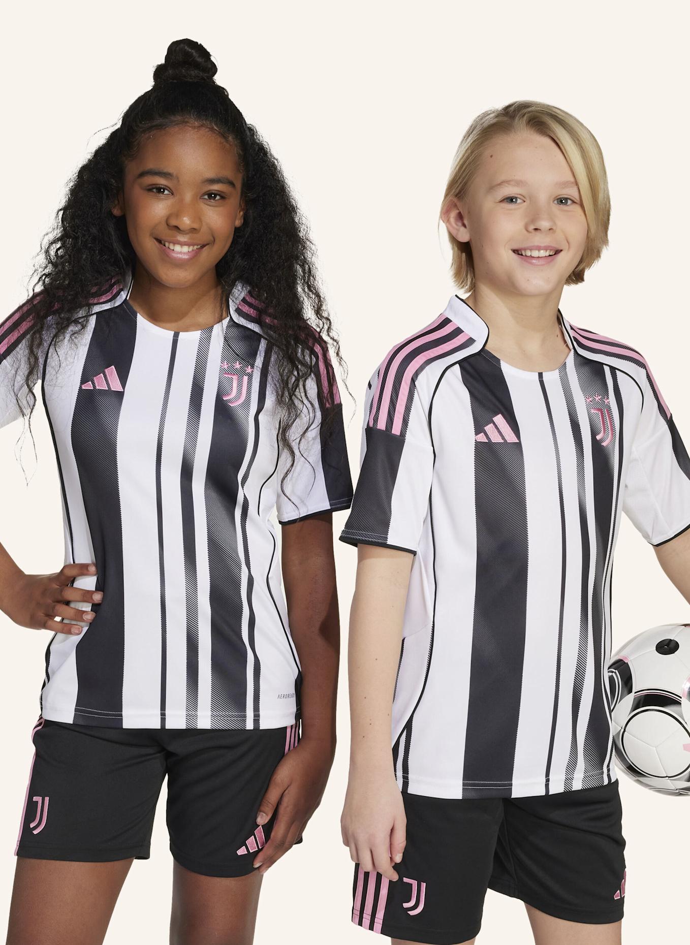 adidas JUVENTUS TURIN 25/26 KIDS HEIMTRIKOT: WEISS/ SCHWARZ