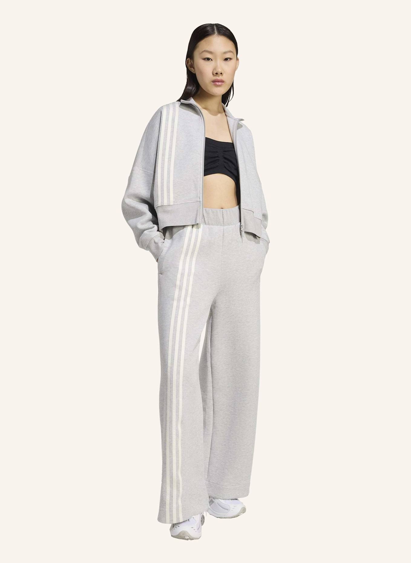 adidas Originals OFF PLACED 3-STREIFEN WEITE HOSE: GRAU