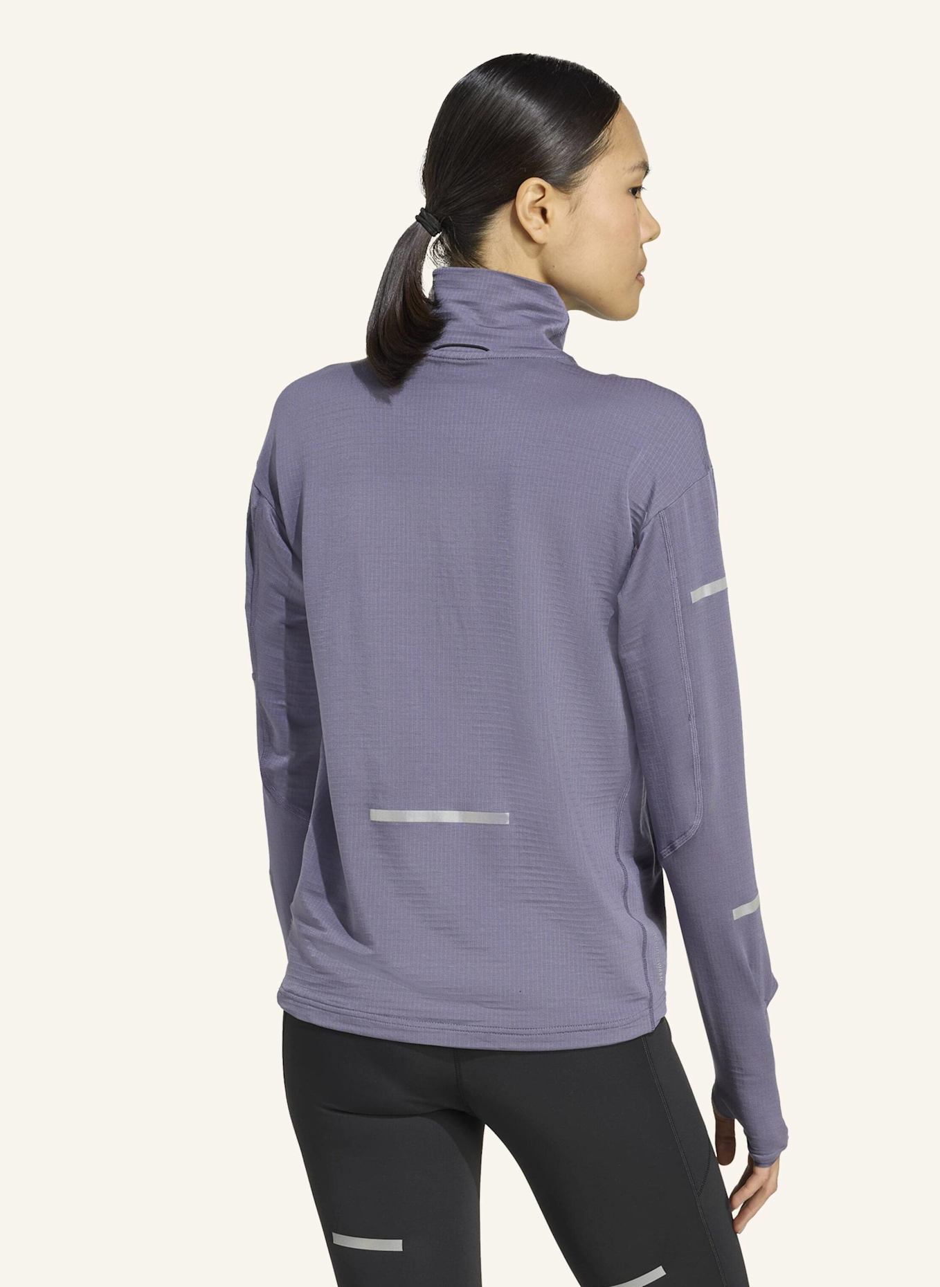 adidas Laufshirt ADI365 RUNNING CLIMAWARM+ HALF ZIP: LILA