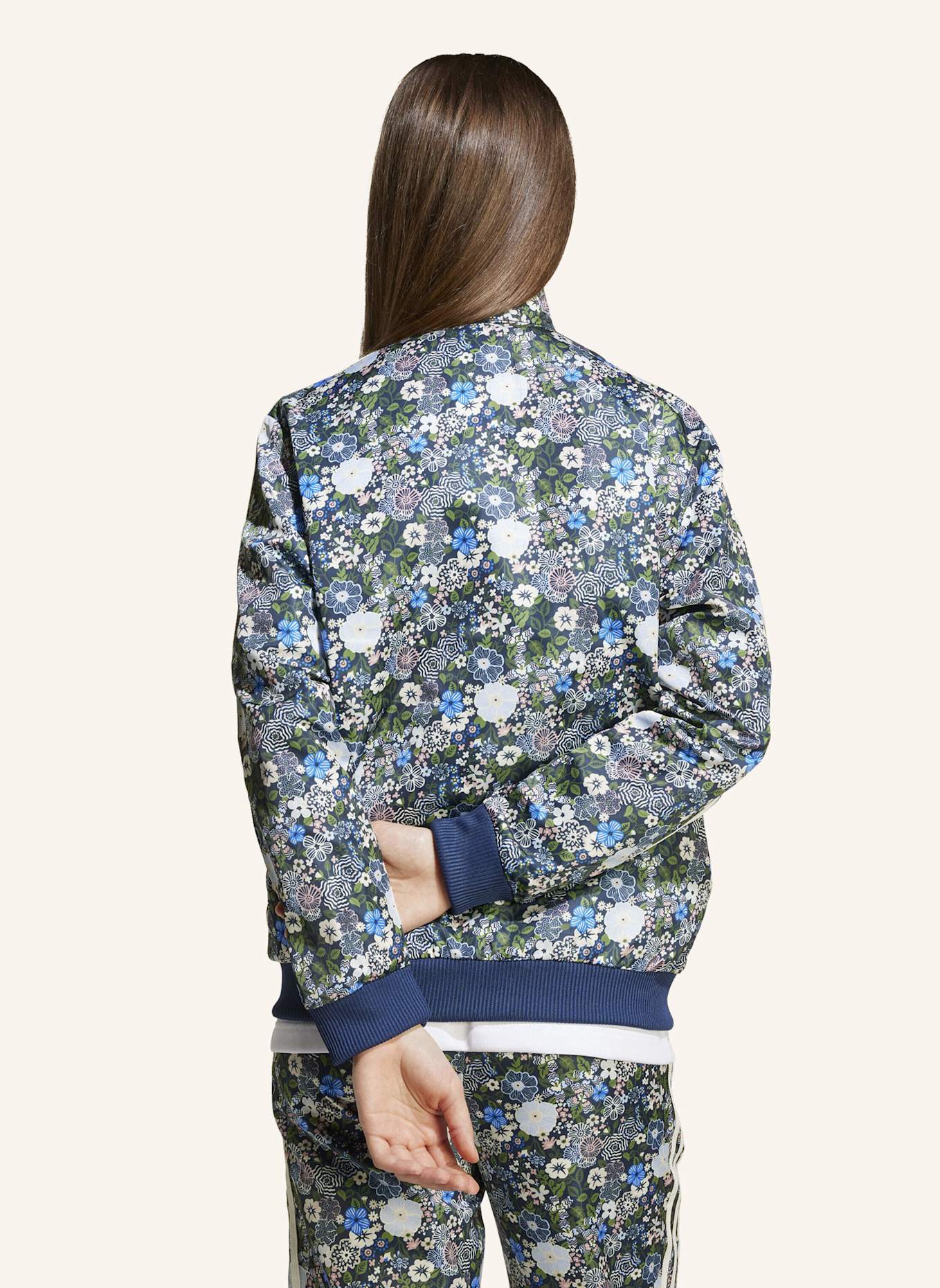 adidas Originals ADIDAS ORIGINALS X LIBERTY LONDON FIREBIRD TRAININGSJACKE: BLAU