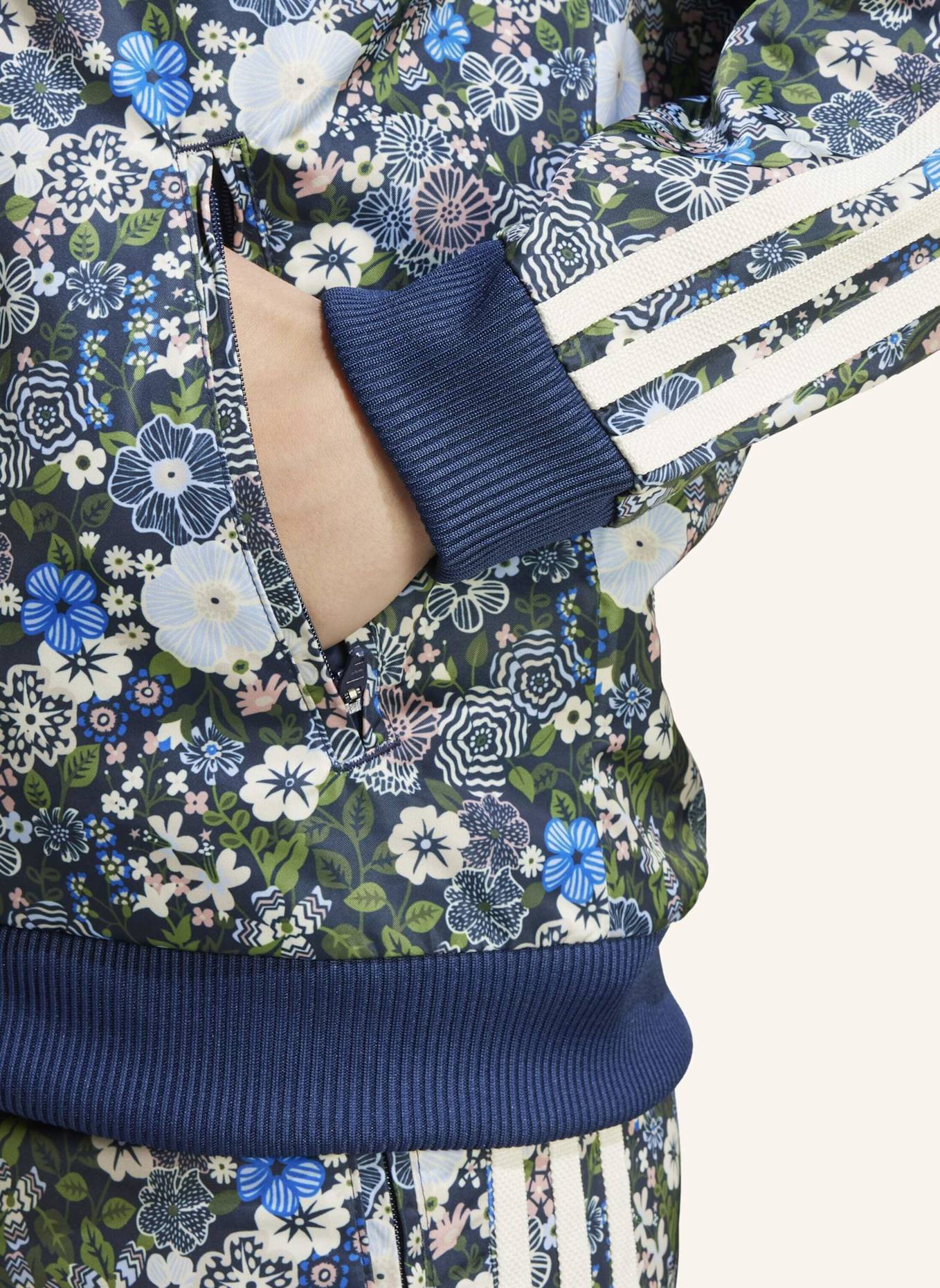 adidas Originals ADIDAS ORIGINALS X LIBERTY LONDON FIREBIRD TRAININGSJACKE: BLAU