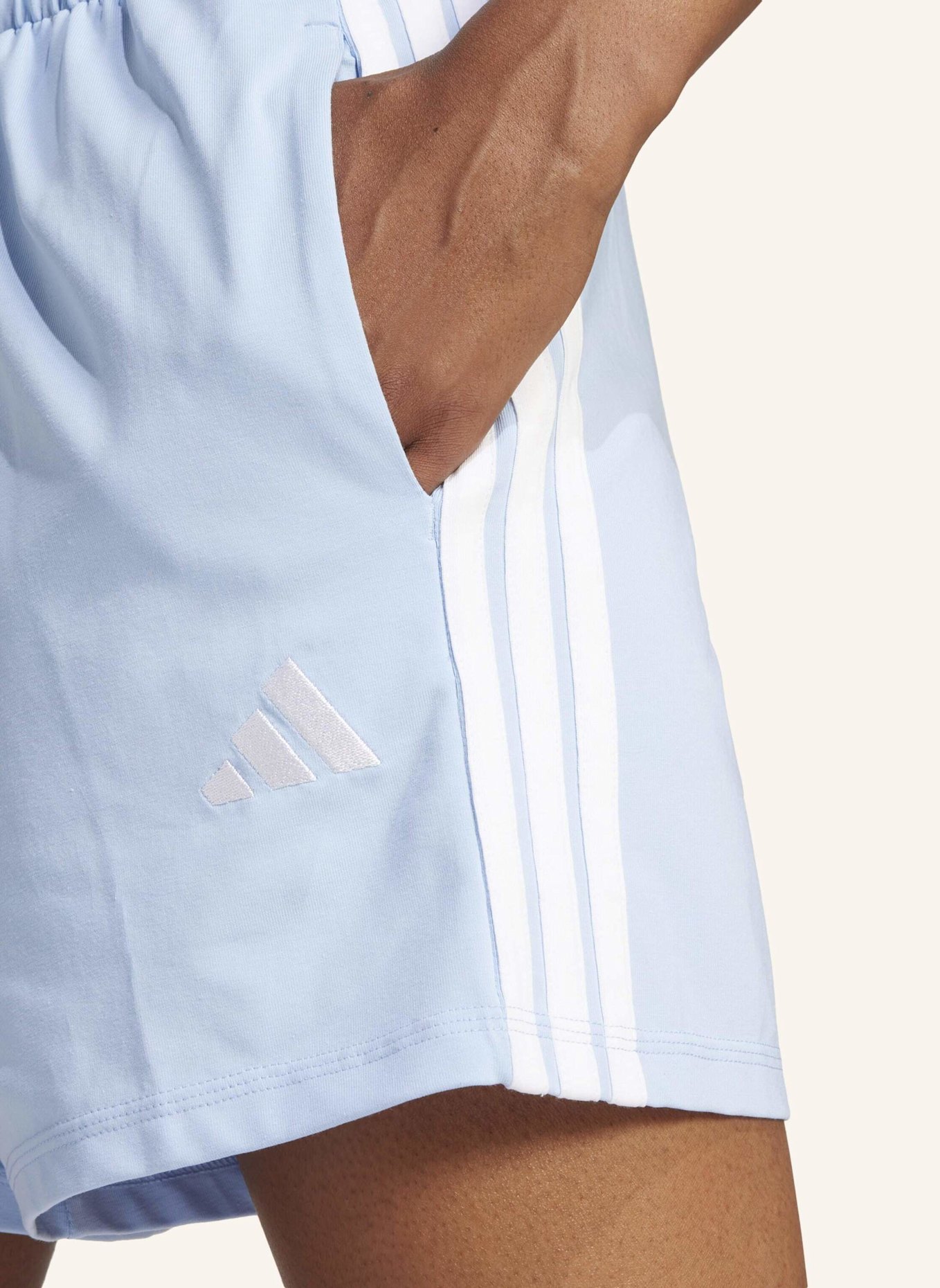 adidas Shorts ESSENTIALS 3-STREIFEN: WEISS