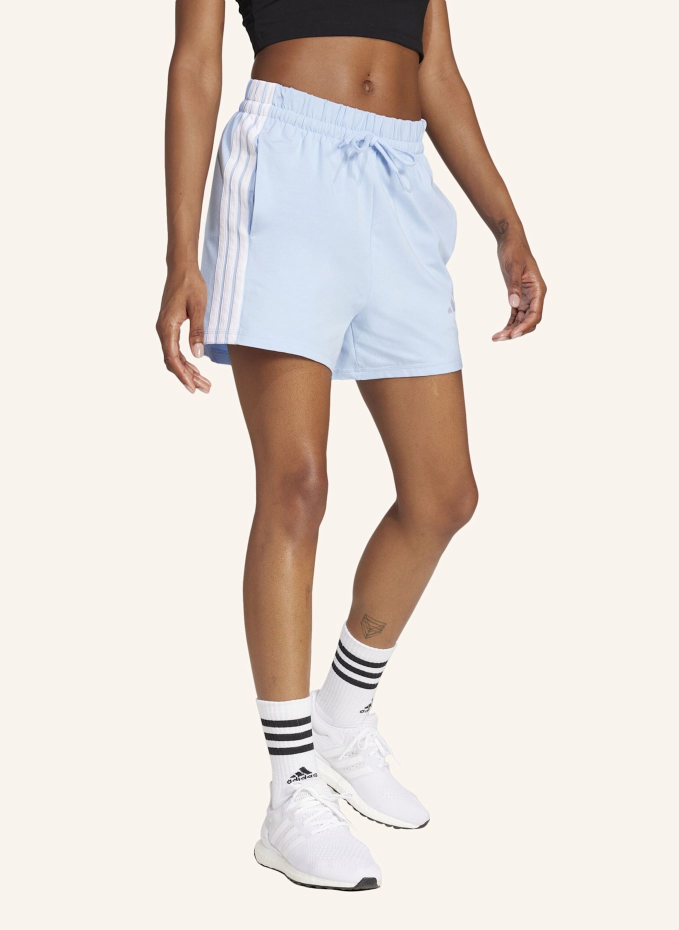 adidas Shorts ESSENTIALS 3-STREIFEN: WEISS