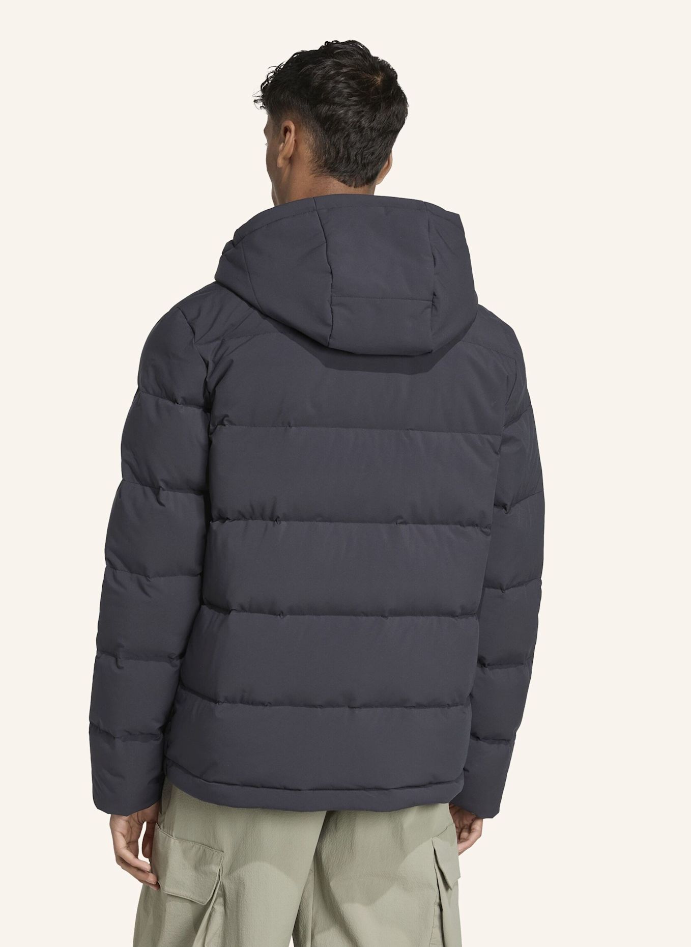 adidas HELIONIC CLIMAWARM DAUNENJACKE MIT KAPUZE: SCHWARZ