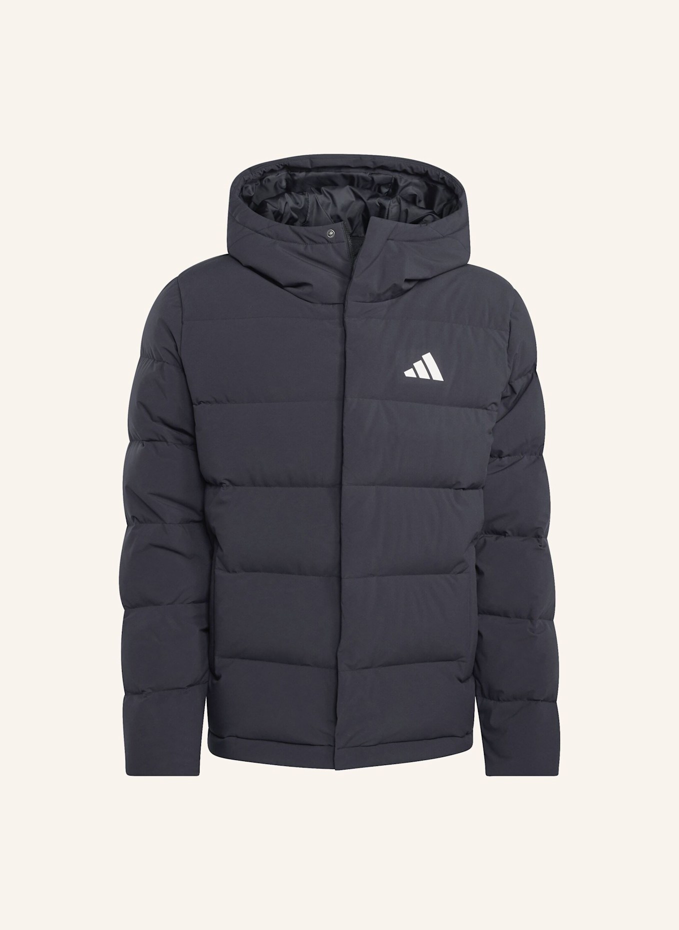 adidas HELIONIC CLIMAWARM DAUNENJACKE MIT KAPUZE: SCHWARZ