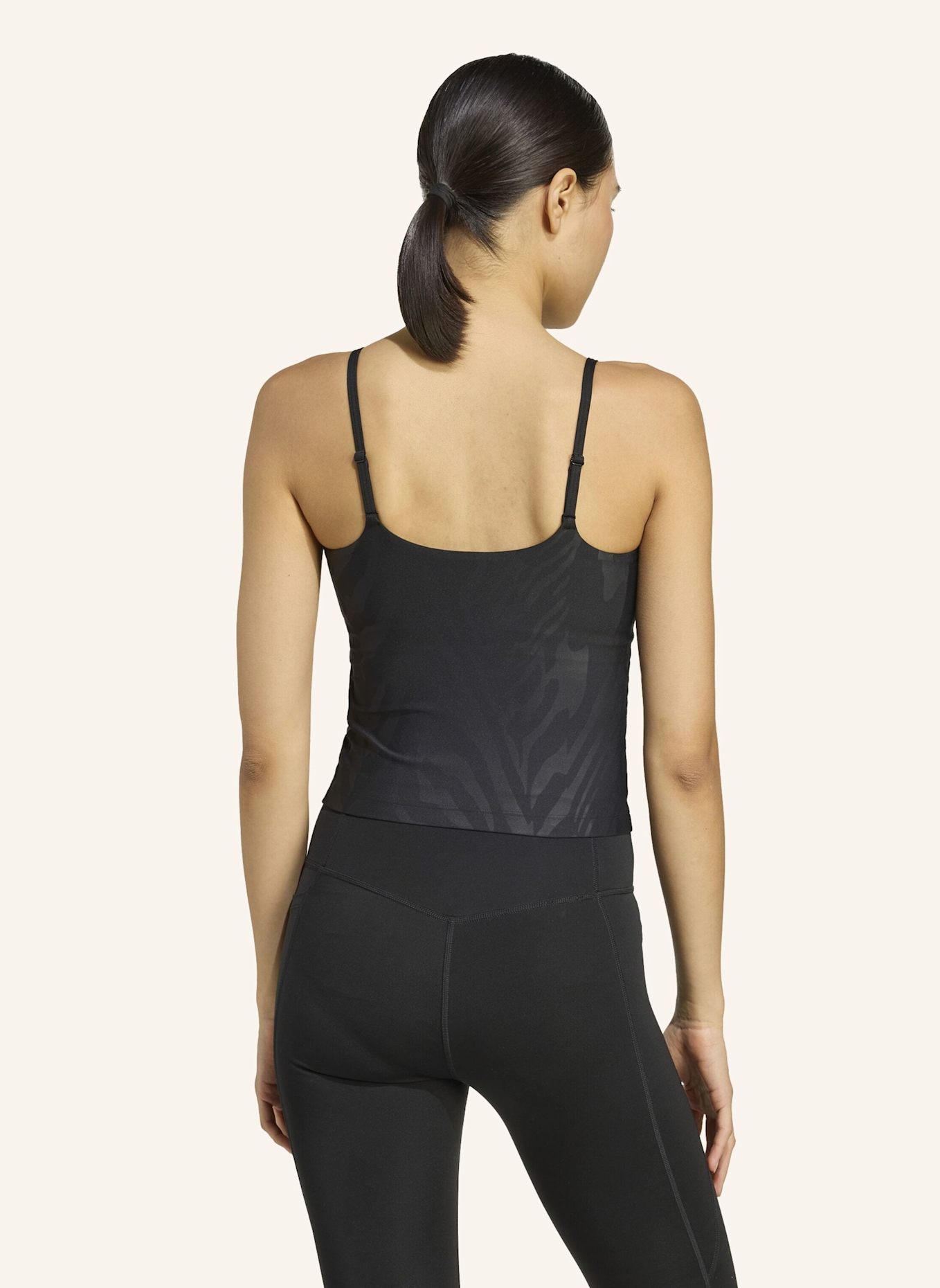 adidas AOP OPTIME TANK TOP: SCHWARZ