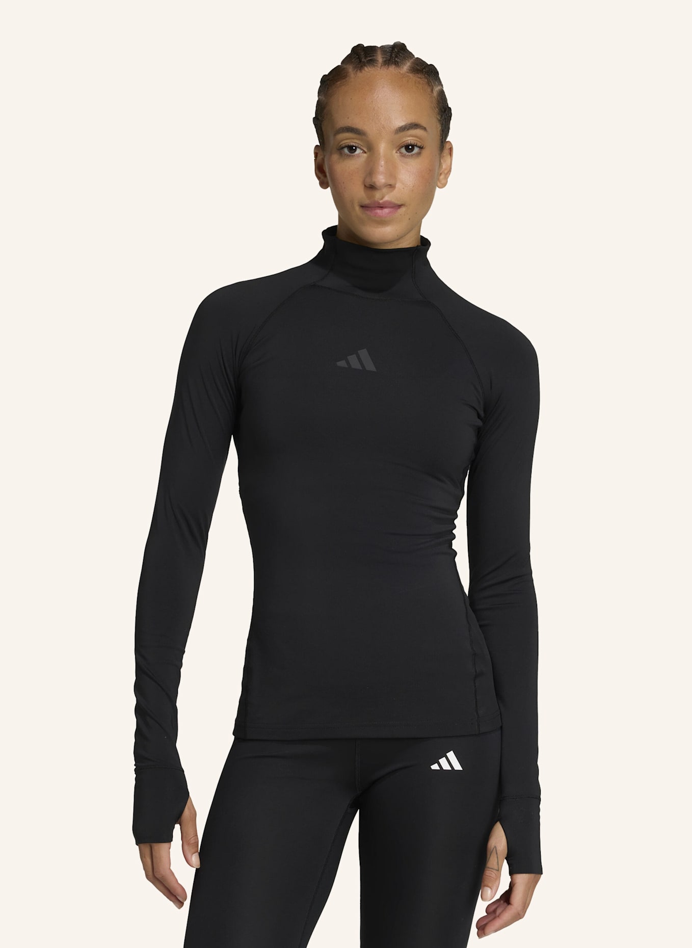 adidas ADIDAS TECHFIT COLD.RDY LONGSLEEVE: SCHWARZ