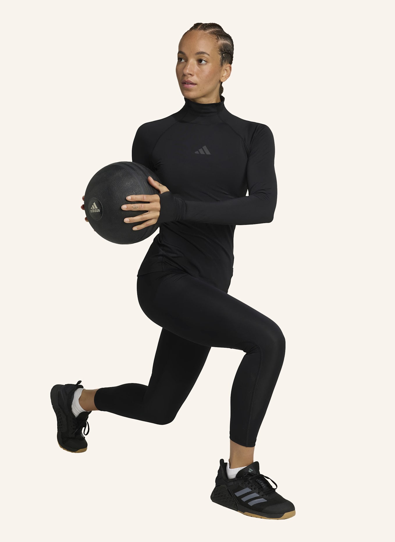 adidas ADIDAS TECHFIT COLD.RDY LONGSLEEVE: SCHWARZ