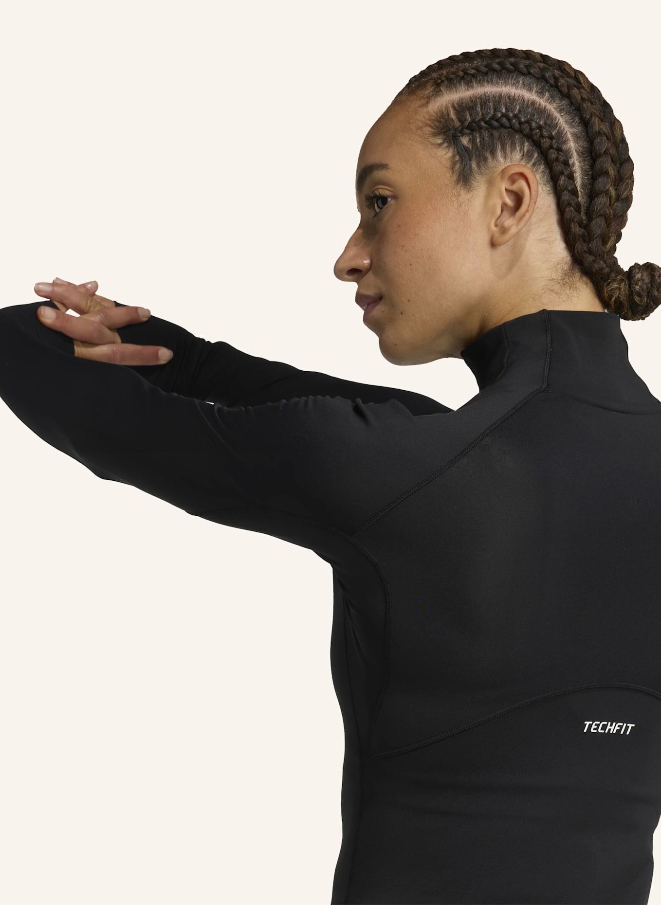 adidas ADIDAS TECHFIT COLD.RDY LONGSLEEVE: SCHWARZ
