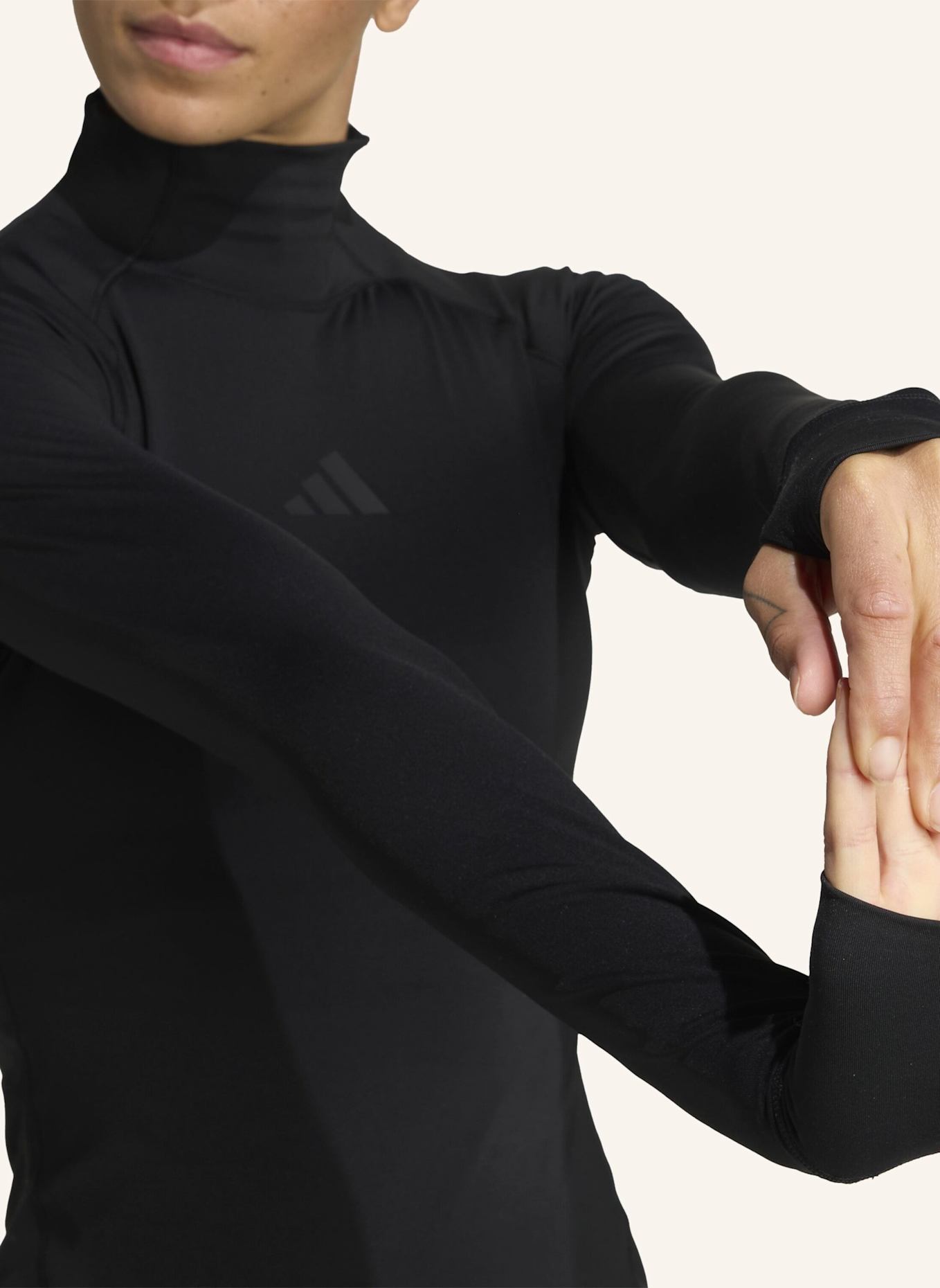 adidas ADIDAS TECHFIT COLD.RDY LONGSLEEVE: SCHWARZ