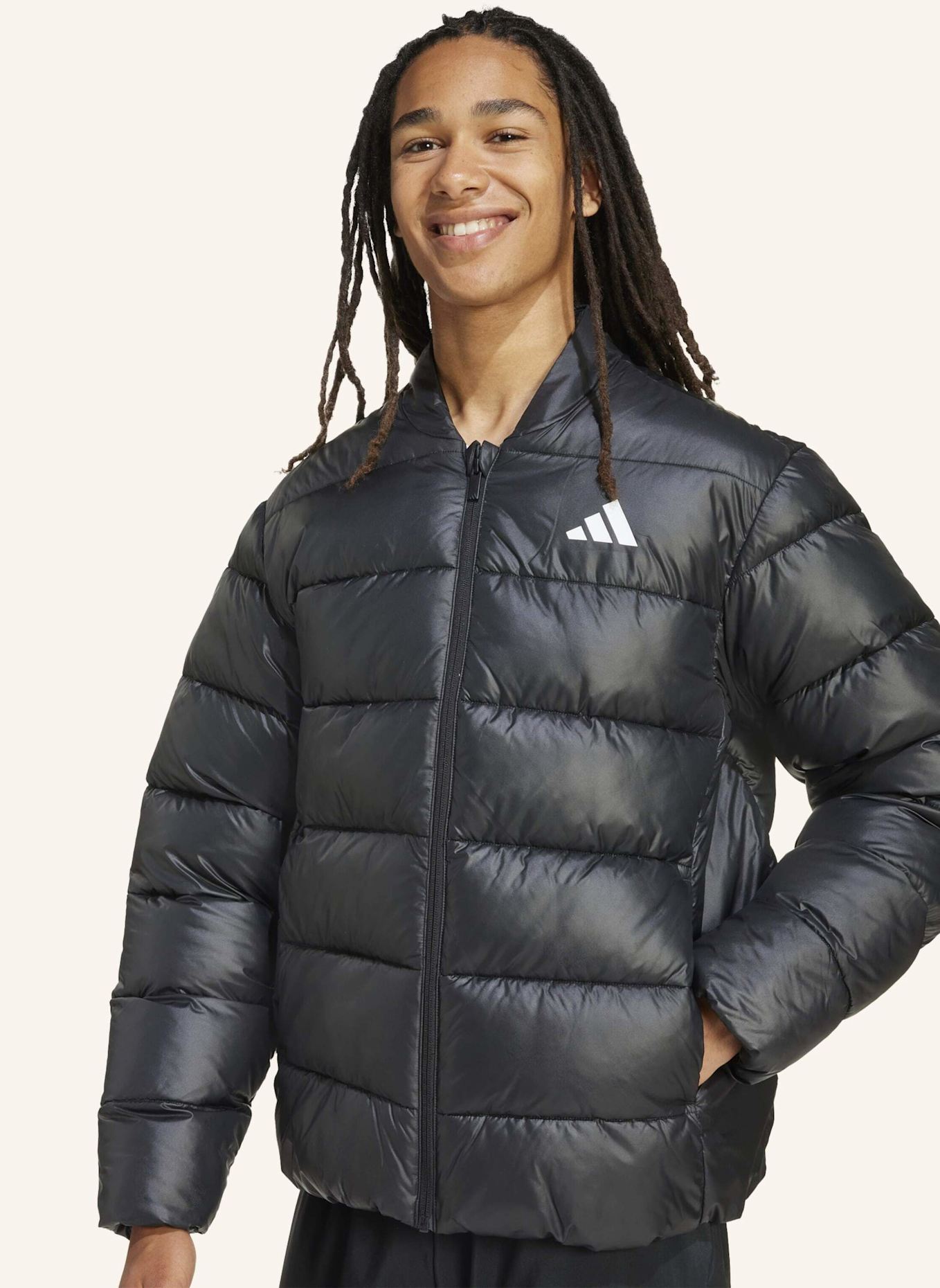 adidas ESSENTIALS CLIMAWARM KUNSTDAUNEN JACKE: SCHWARZ