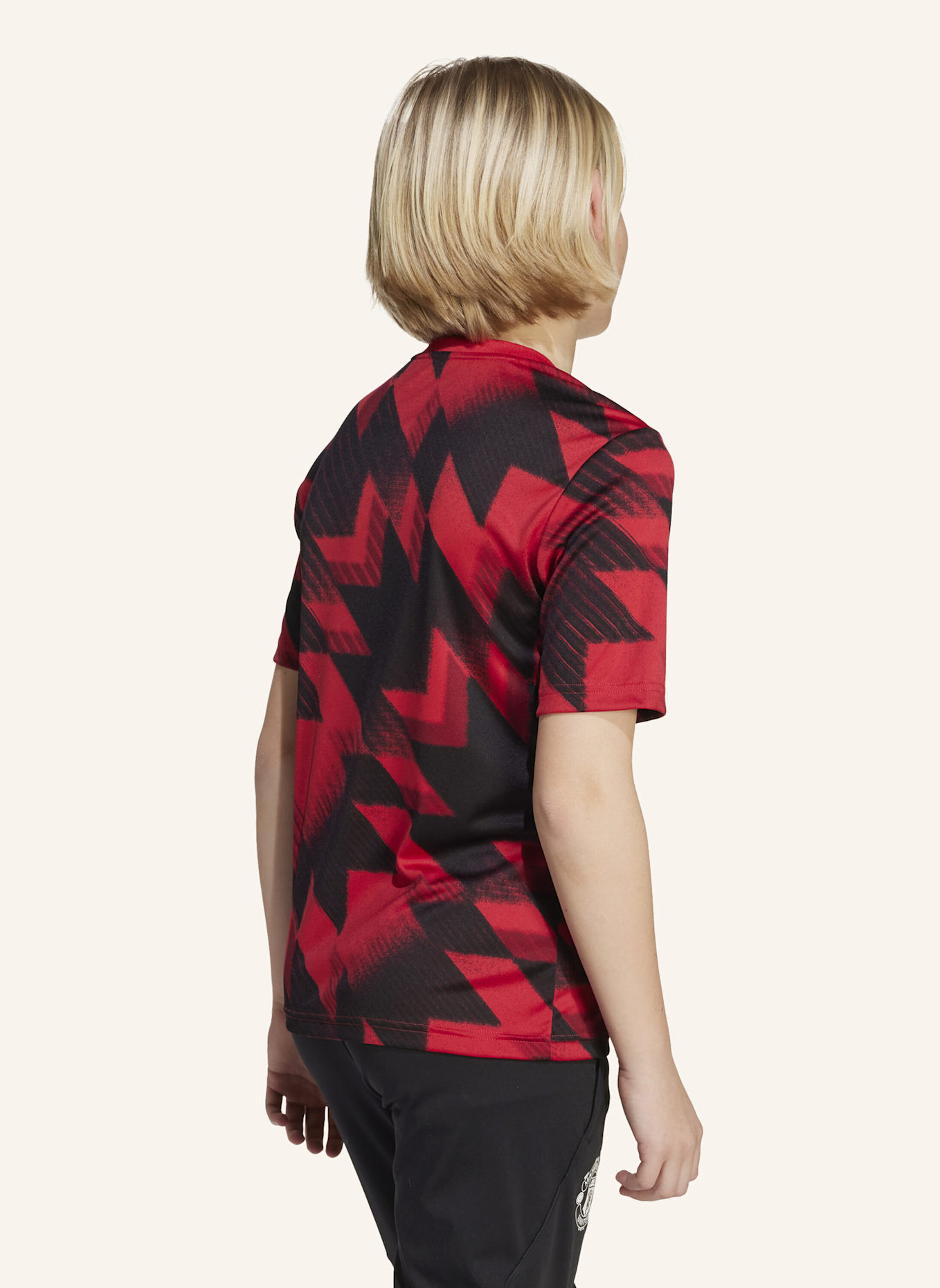 adidas MANCHESTER UNITED 25/26 PRE-MATCH KIDS SHIRT: ROT