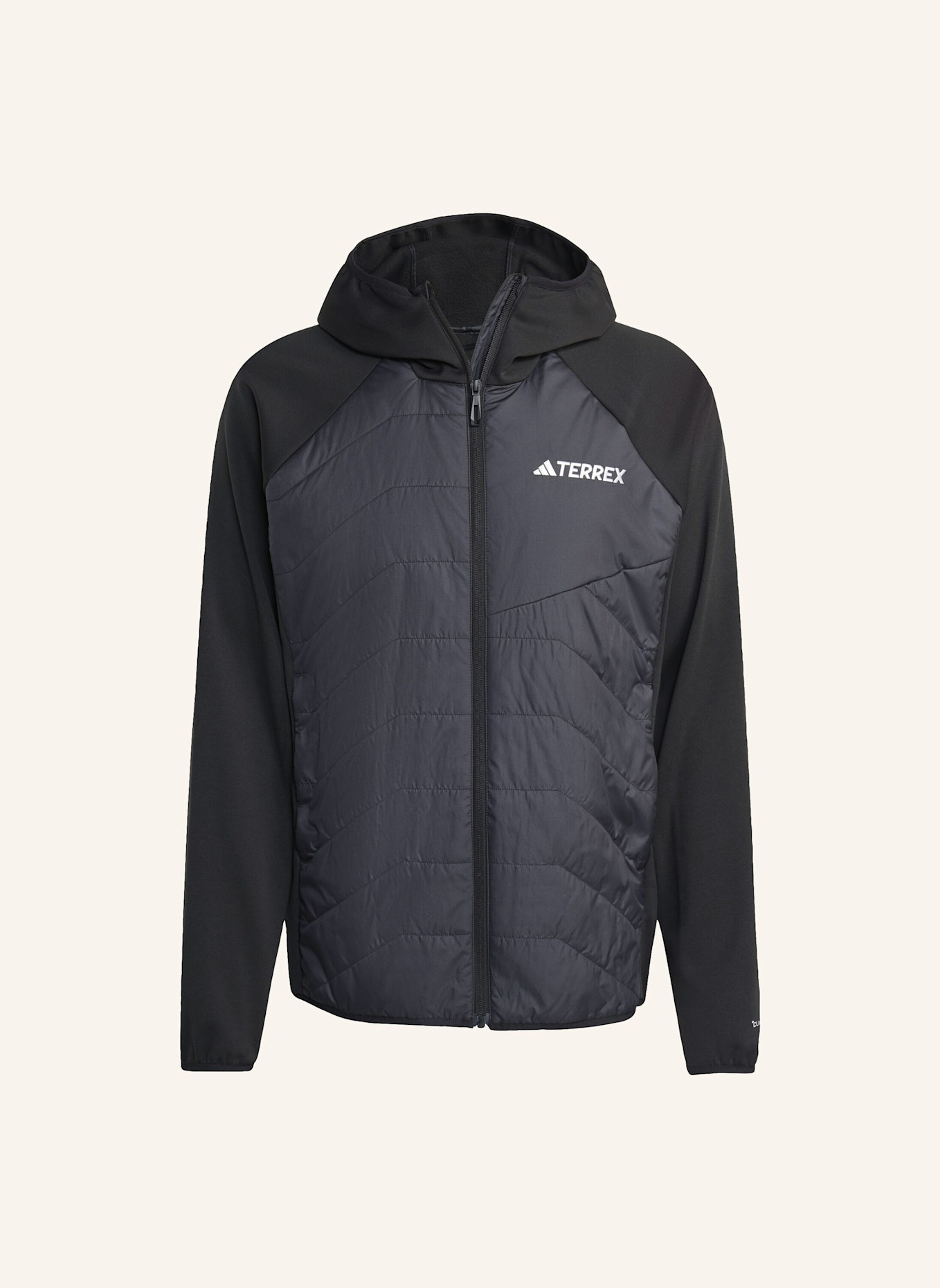 adidas TERREX TERREX MULTI CLIMAWARM ISOLIERENDE HYBRID-KAPUZENJACKE: SCHWARZ