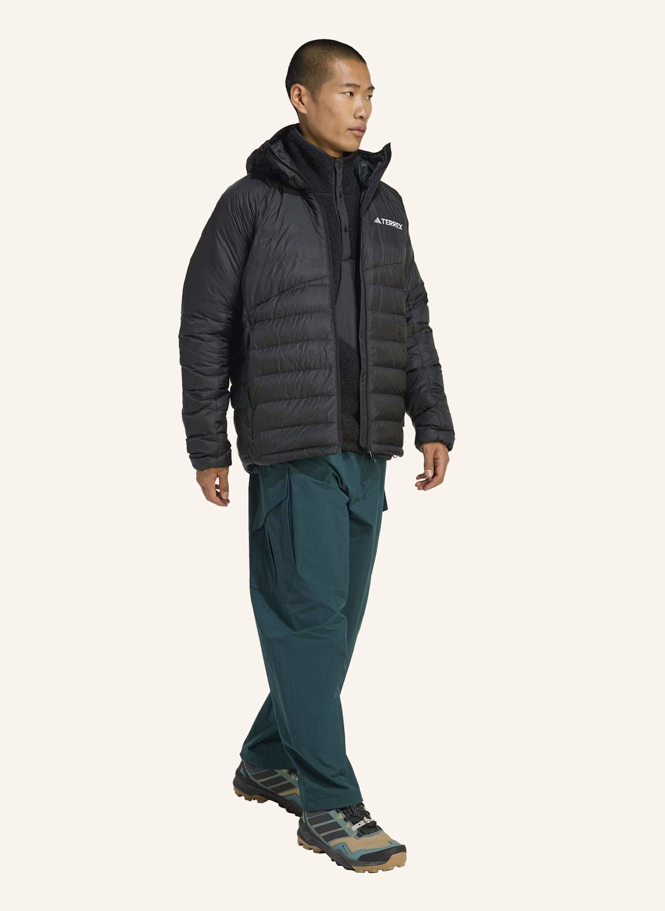 adidas TERREX TERREX XPERIOR CLIMAWARM+ DAUNEN KAPUZENJACKE: SCHWARZ