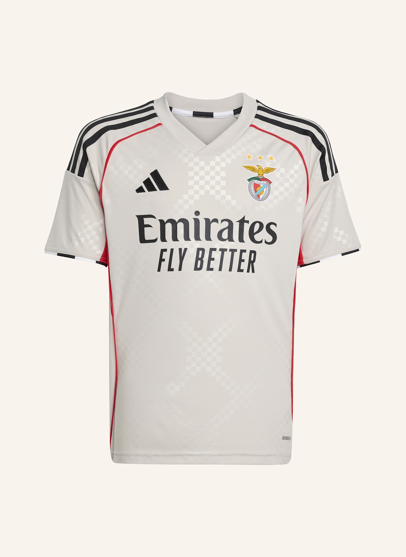 adidas BENFICA LISSABON 25/26 KIDS AUSWÄRTSTRIKOT: BEIGE