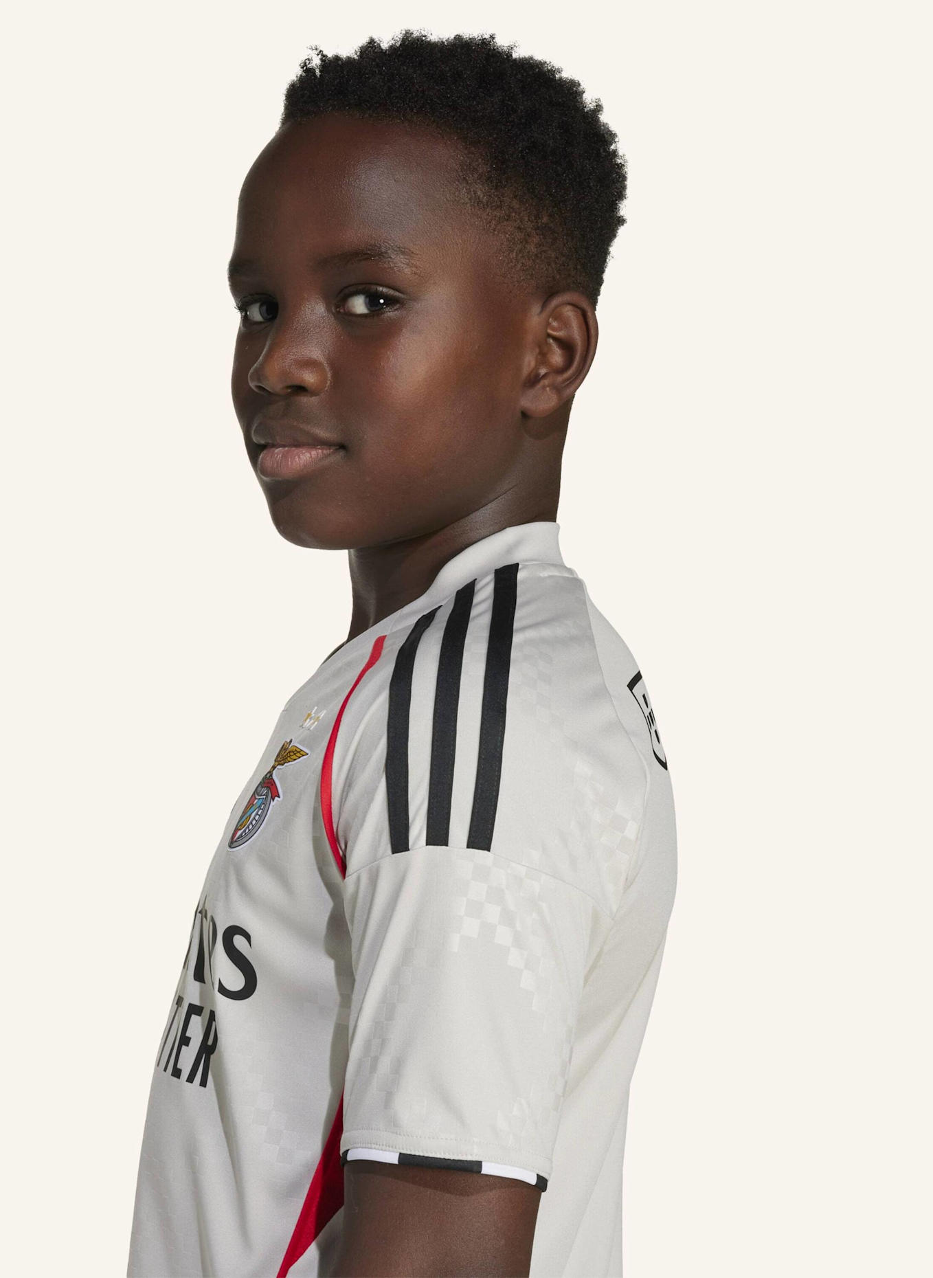 adidas BENFICA LISSABON 25/26 KIDS AUSWÄRTSTRIKOT: BEIGE