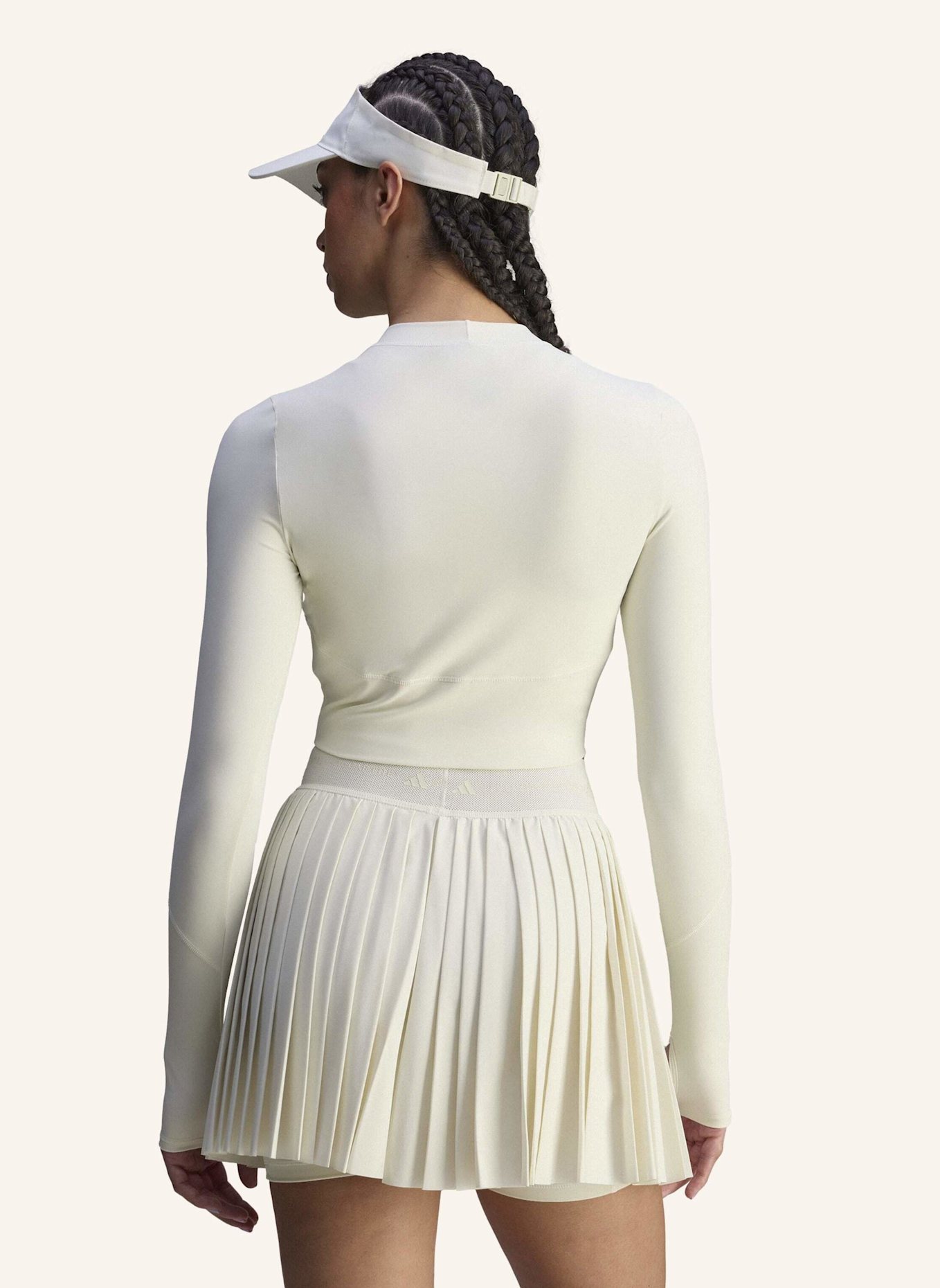 adidas by Stella McCartney ADIDAS BY STELLA MCCARTNEY TRAINING LONGSLEEVE CROP: CREME