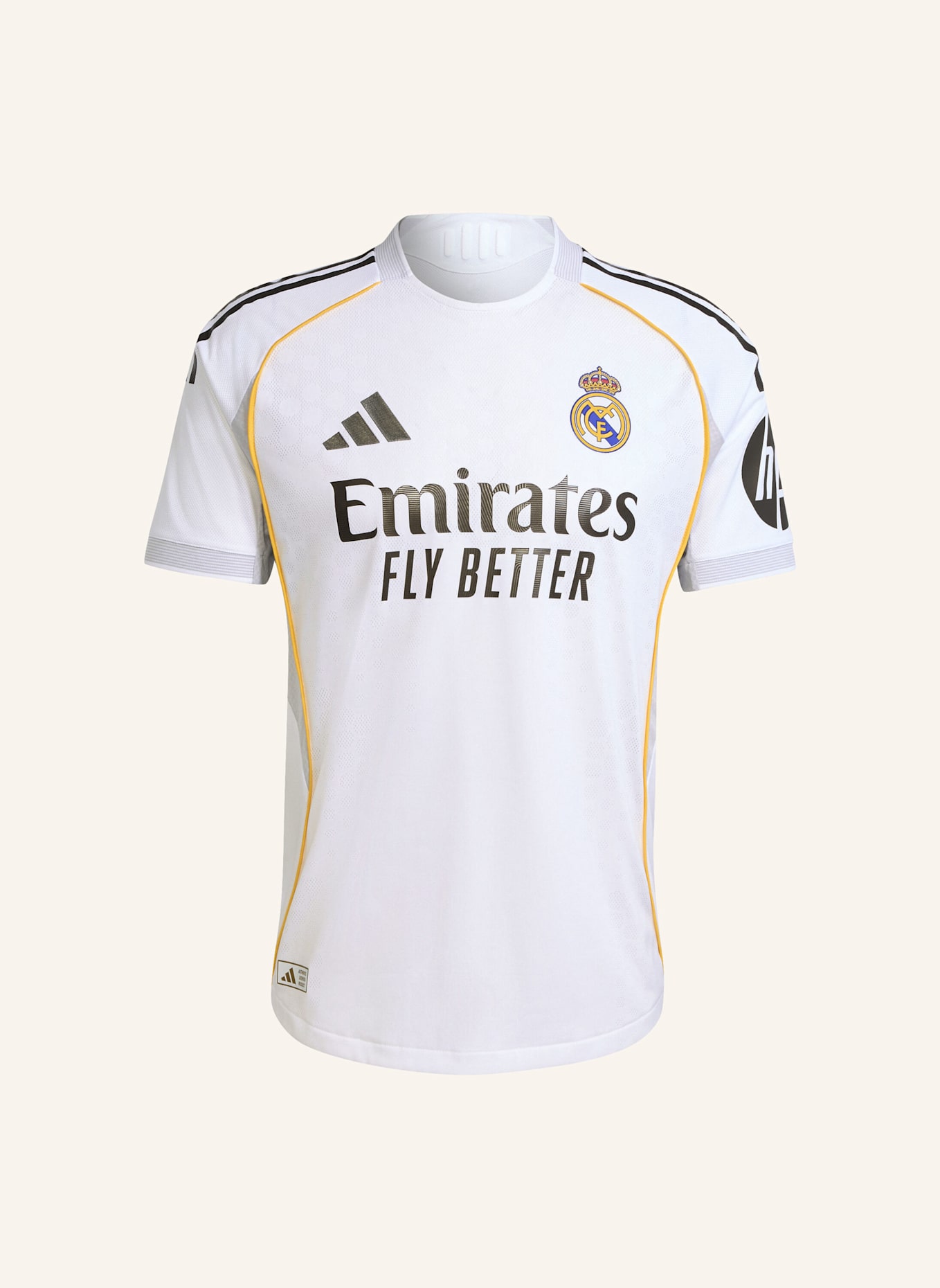 adidas REAL MADRID 25/26 HEIMTRIKOT AUTHENTIC JERSEY: WEISS