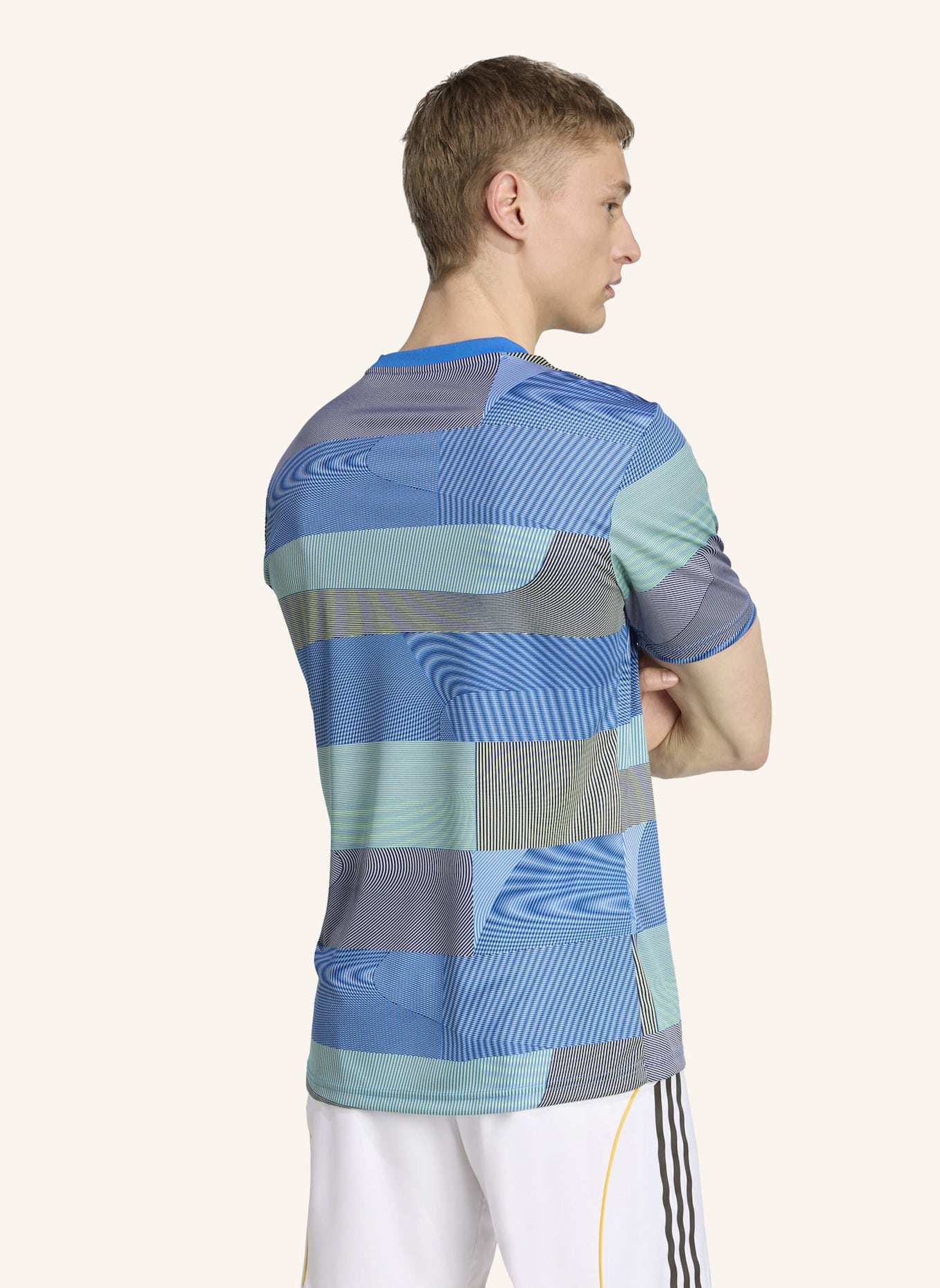 adidas REAL MADRID 25/26 PRE-MATCH SHIRT: BLAU