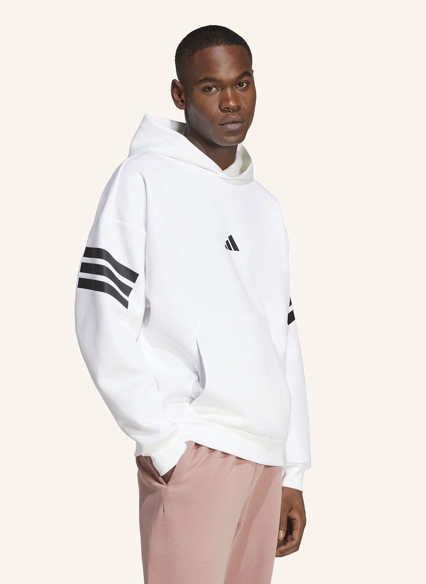 adidas Hoodie: WEISS