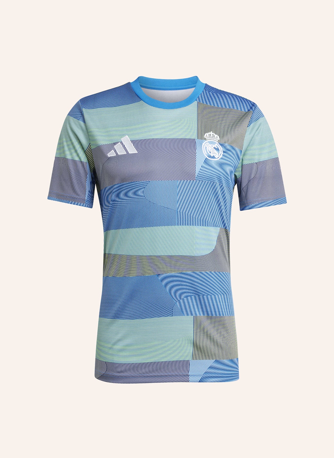 adidas REAL MADRID 25/26 PRE-MATCH SHIRT: BLAU