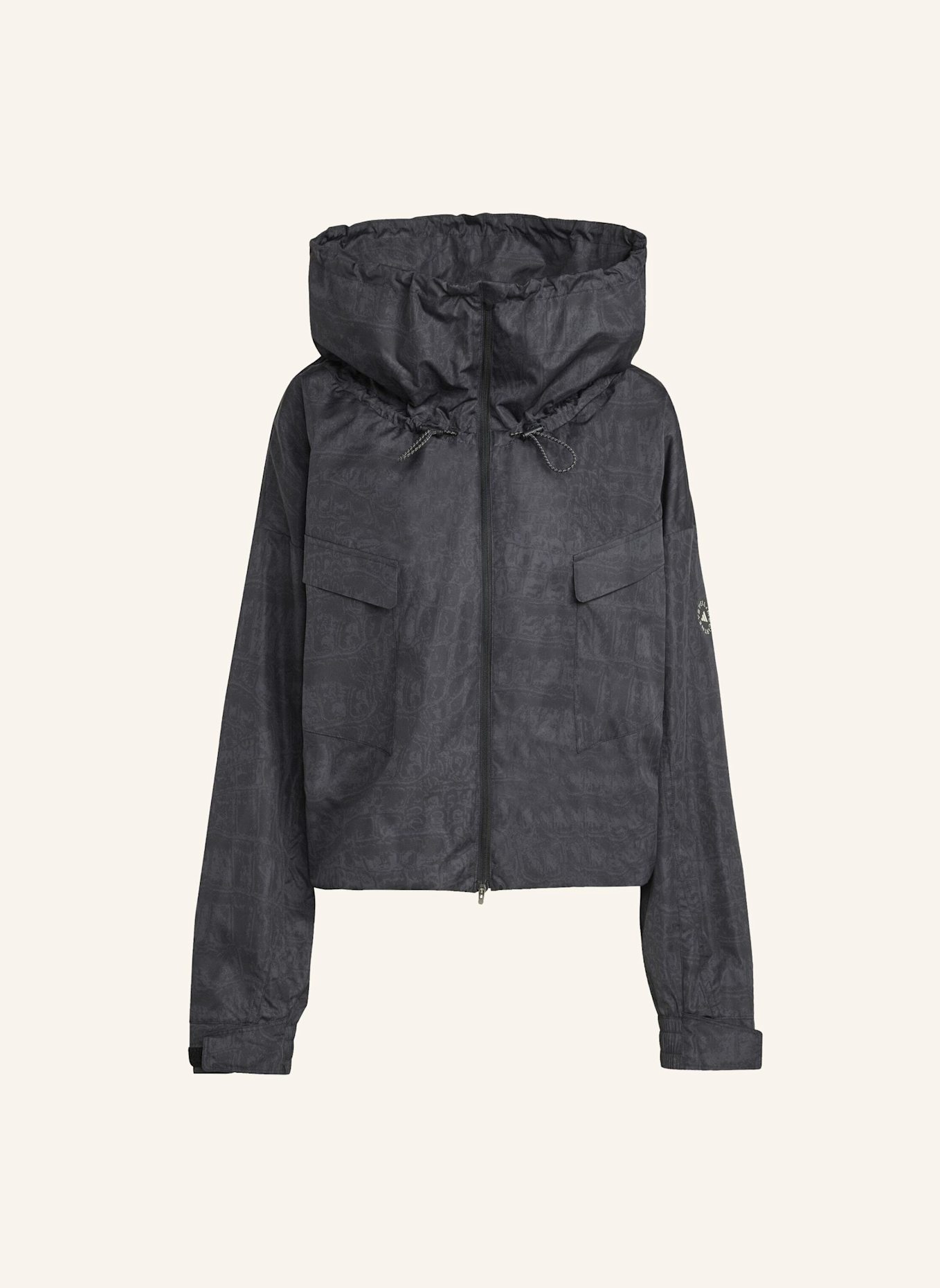 adidas by Stella McCartney ADIDAS BY STELLA MCCARTNEY ITEM JACKE MIT PRINT: SCHWARZ