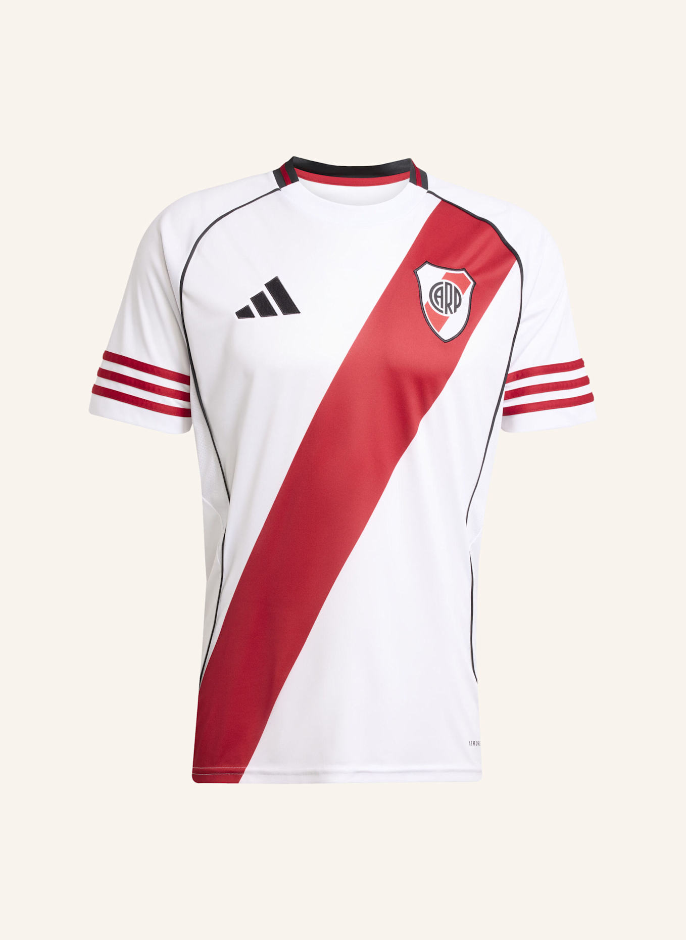 adidas RIVER PLATE 25/26 HEIMTRIKOT: WEISS/ ROT