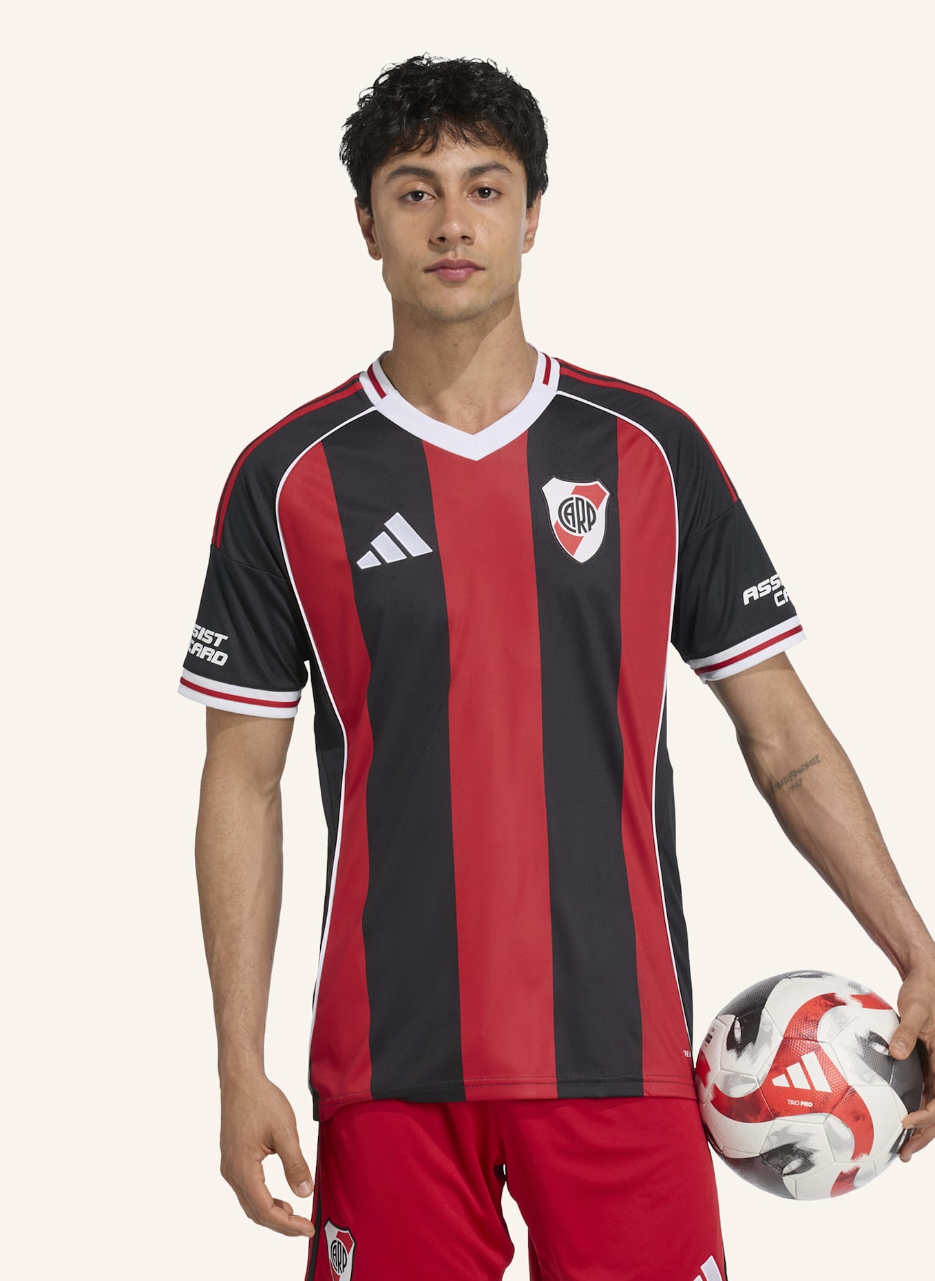 adidas RIVER PLATE 25/26 AUSWÄRTSTRIKOT: SCHWARZ/ ROT