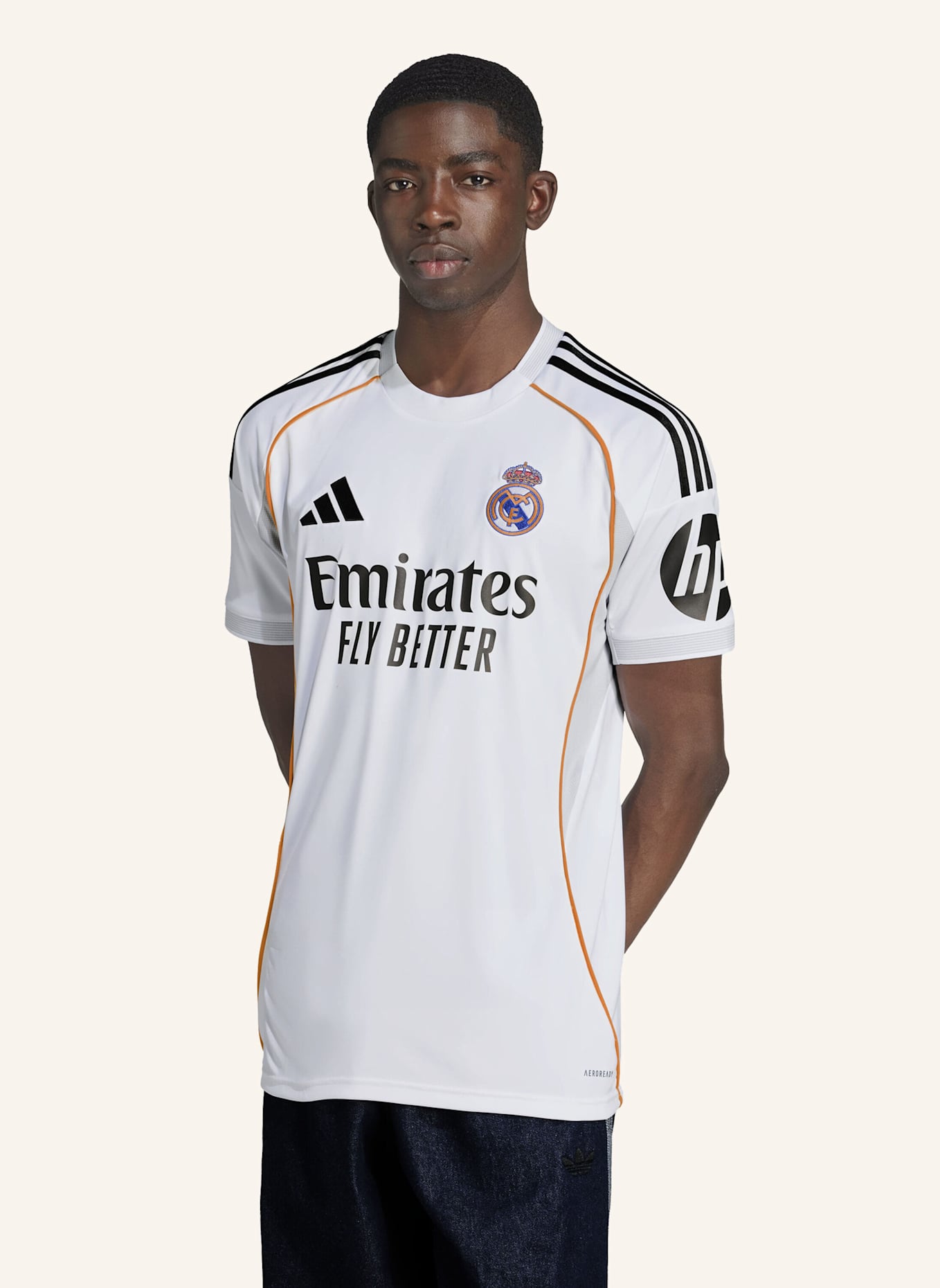 adidas REAL MADRID 25/26 HEIMTRIKOT: WEISS