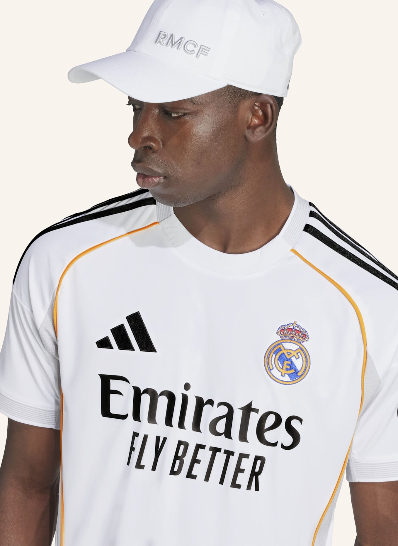 adidas REAL MADRID 25/26 HEIMTRIKOT: WEISS