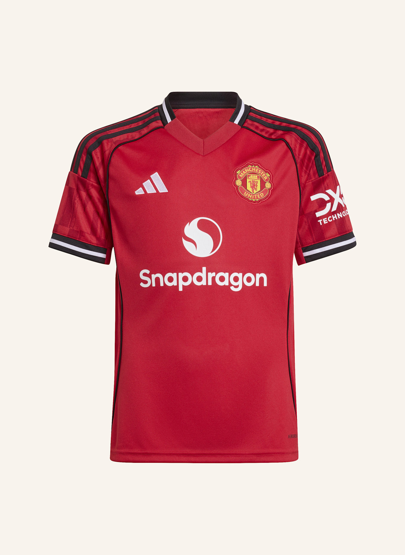 adidas MANCHESTER UNITED 25/26 KIDS HEIMTRIKOT: ROT