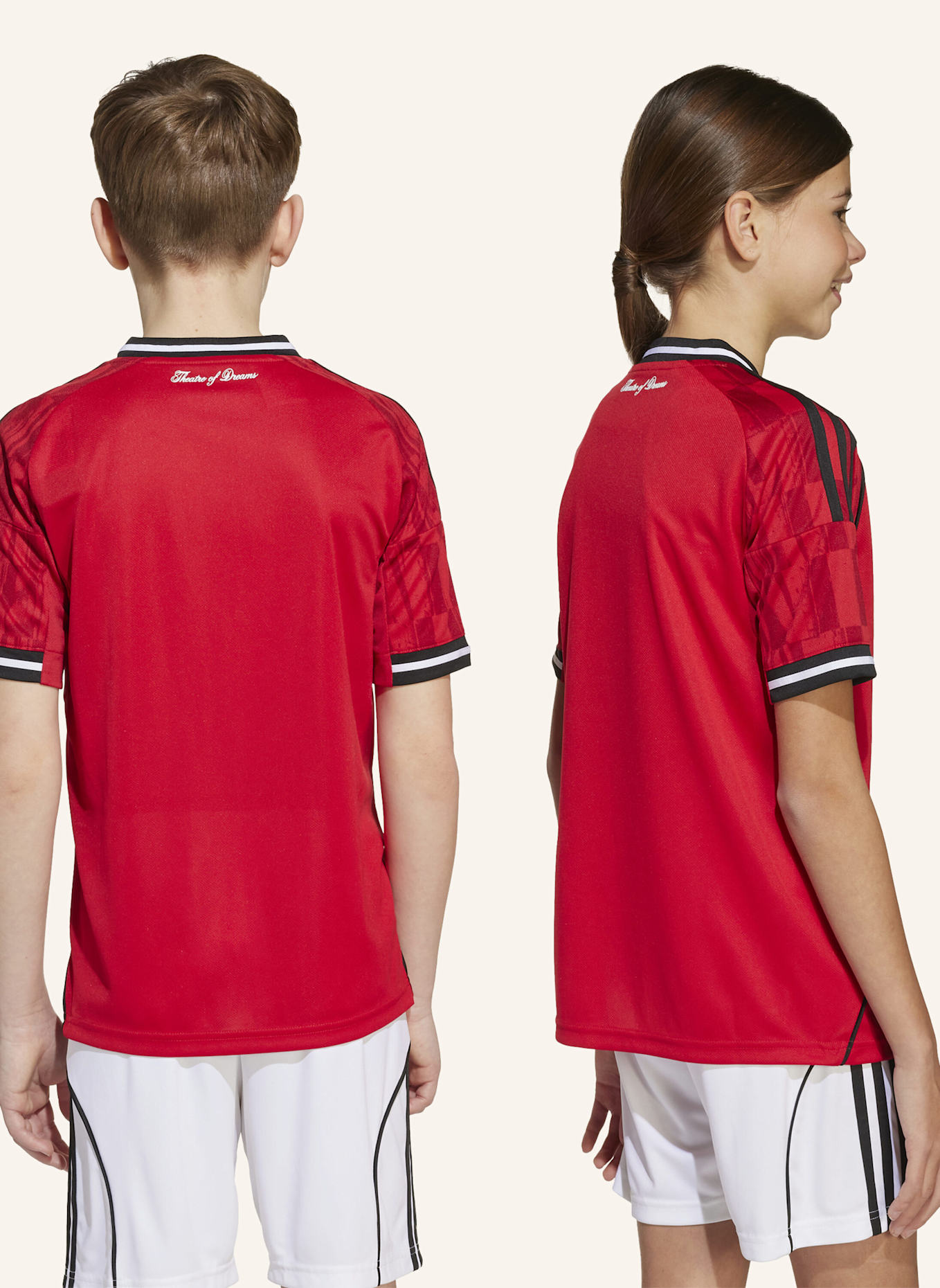 adidas MANCHESTER UNITED 25/26 KIDS HEIMTRIKOT: ROT