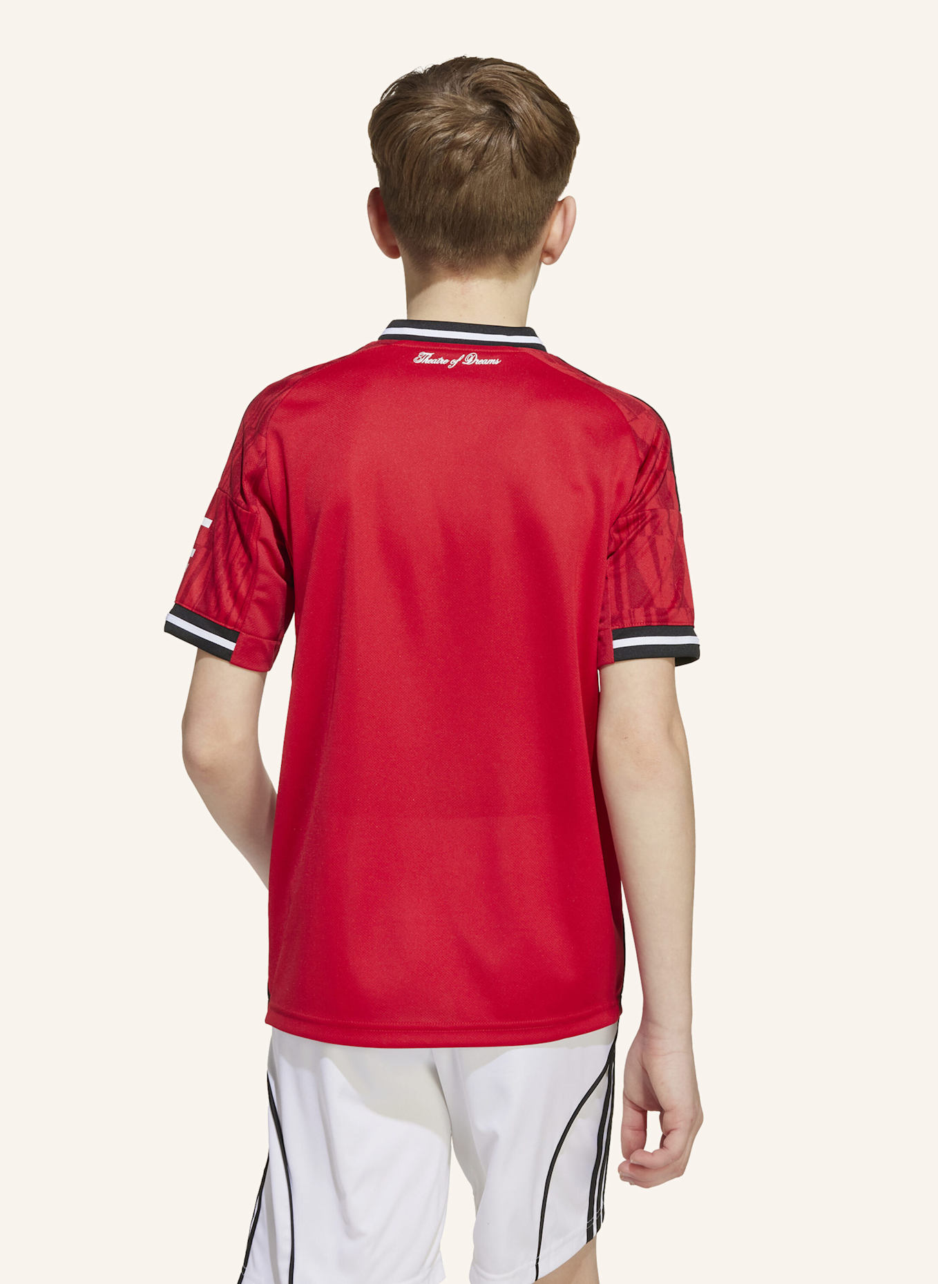 adidas MANCHESTER UNITED 25/26 KIDS HEIMTRIKOT: ROT