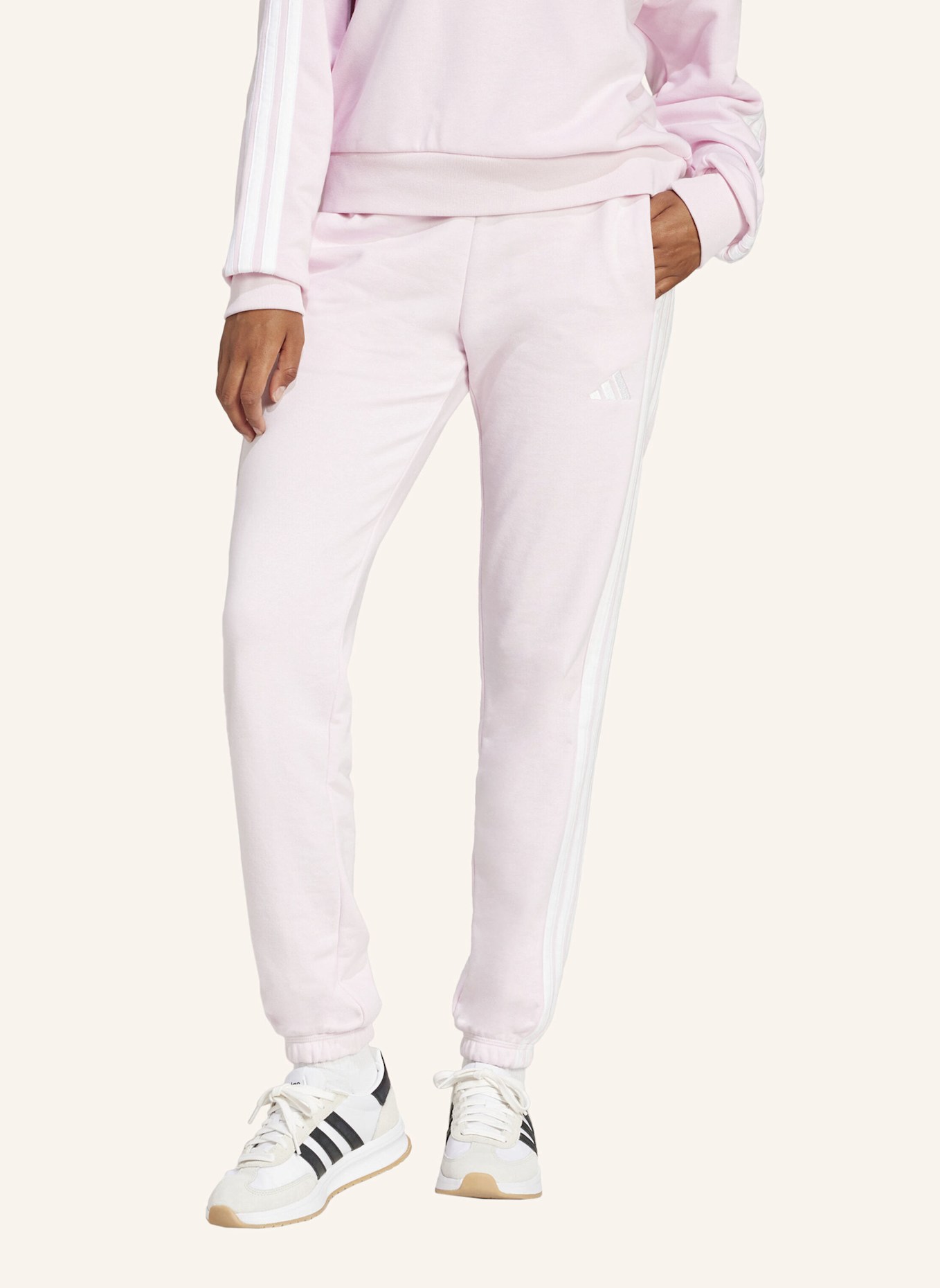 adidas Sweatpants ESSENTIALS 3-STREIFEN: WEISS
