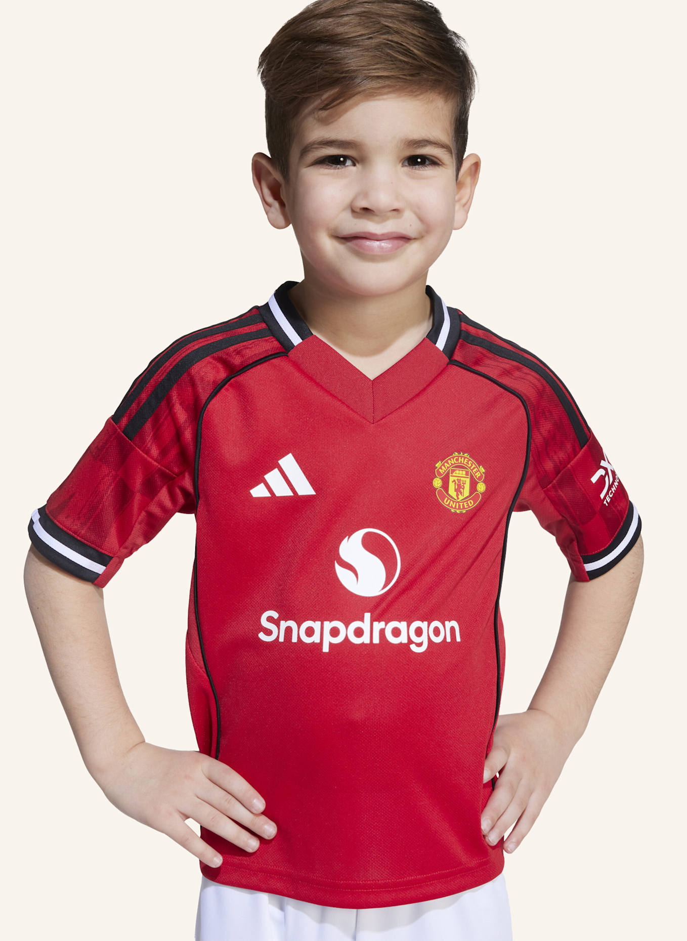 adidas MANCHESTER UNITED 25/26 HEIMTRIKOT MINI-AUSRÜSTUNG KINDER: ROT
