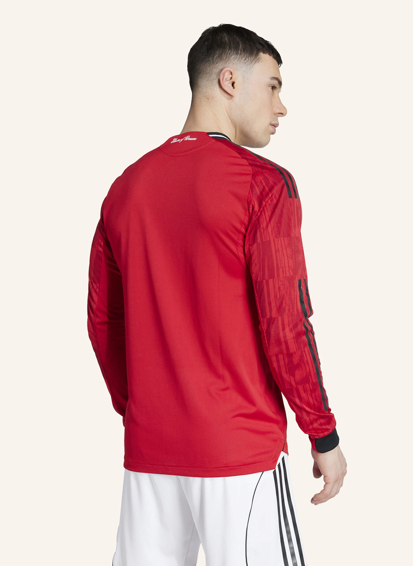 adidas MANCHESTER UNITED 25/26 LANGÄRMELIGES AUTHENTIC HEIMTRIKOT: ROT