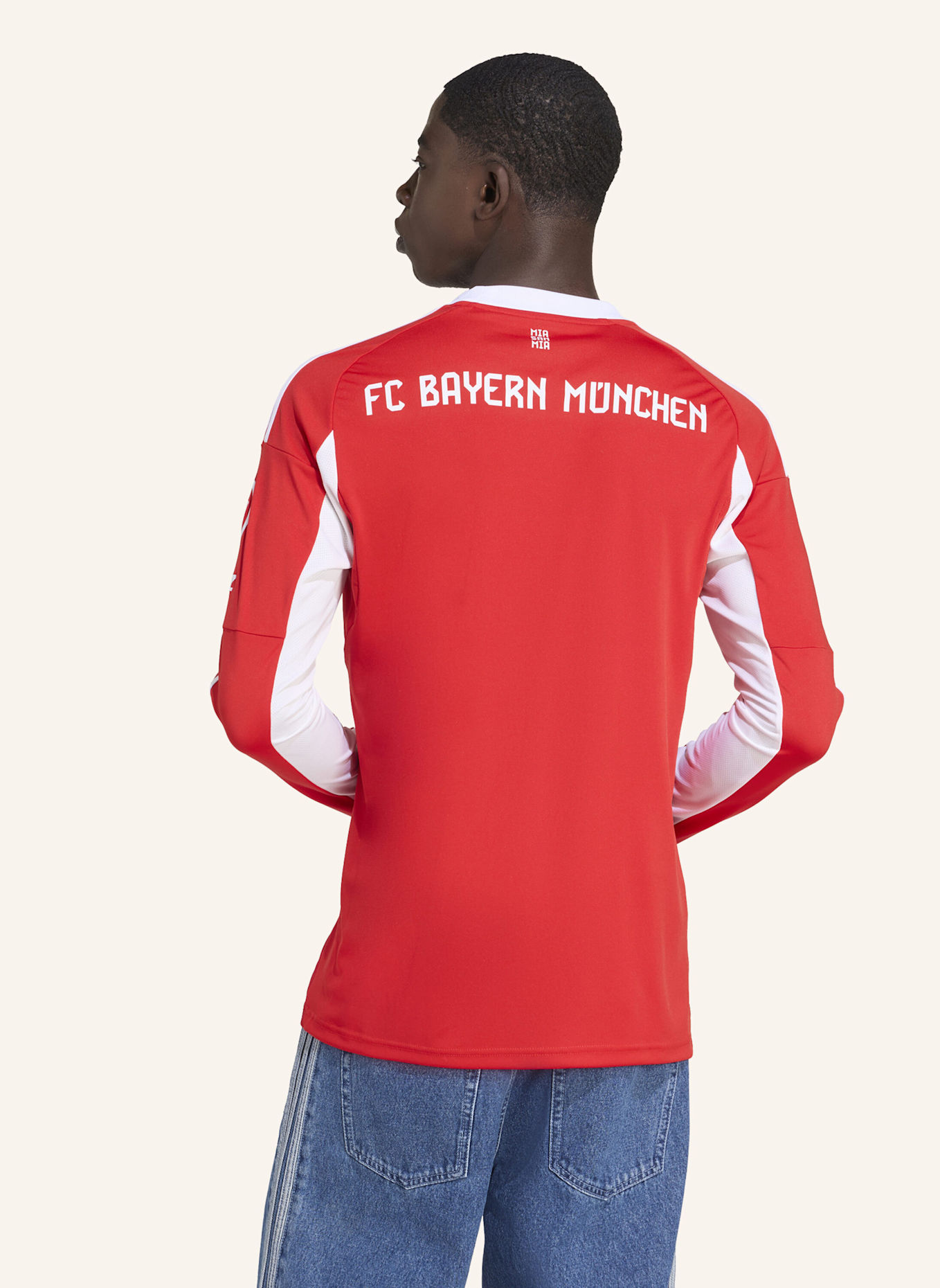 adidas FC BAYERN MÜNCHEN 25/26 LONG SLEEVE HEIMTRIKOT: ROT