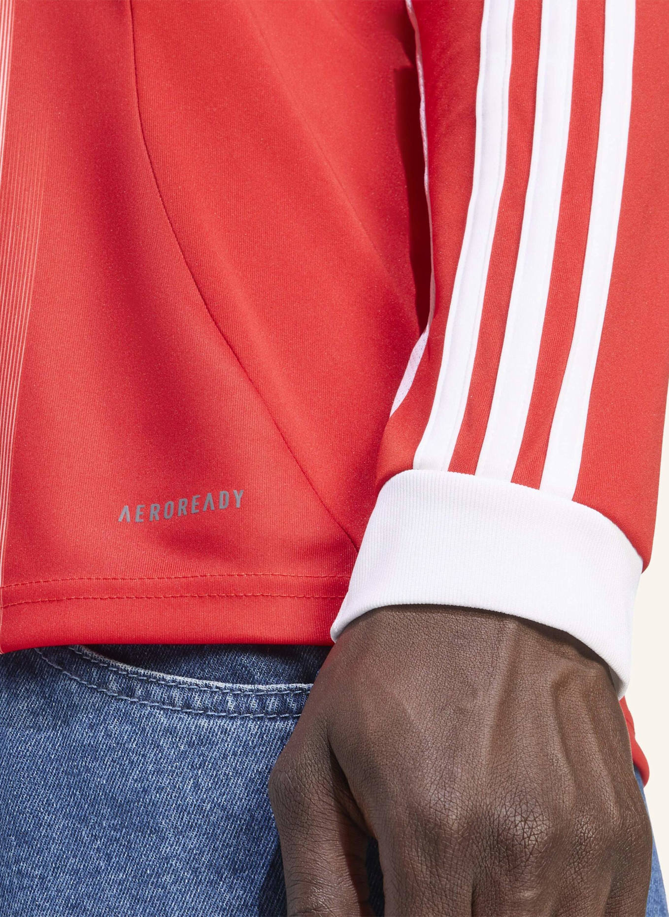 adidas FC BAYERN MÜNCHEN 25/26 LONG SLEEVE HEIMTRIKOT: ROT