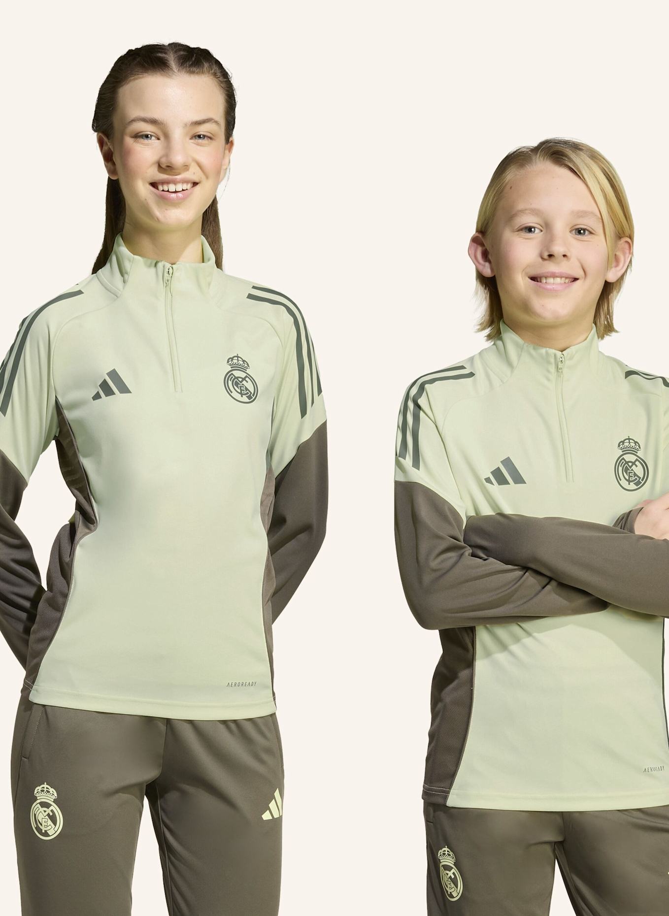 adidas REAL MADRID TIRO 25 COMPETITION KIDS TRAININGSOBERTEIL: GRÜN