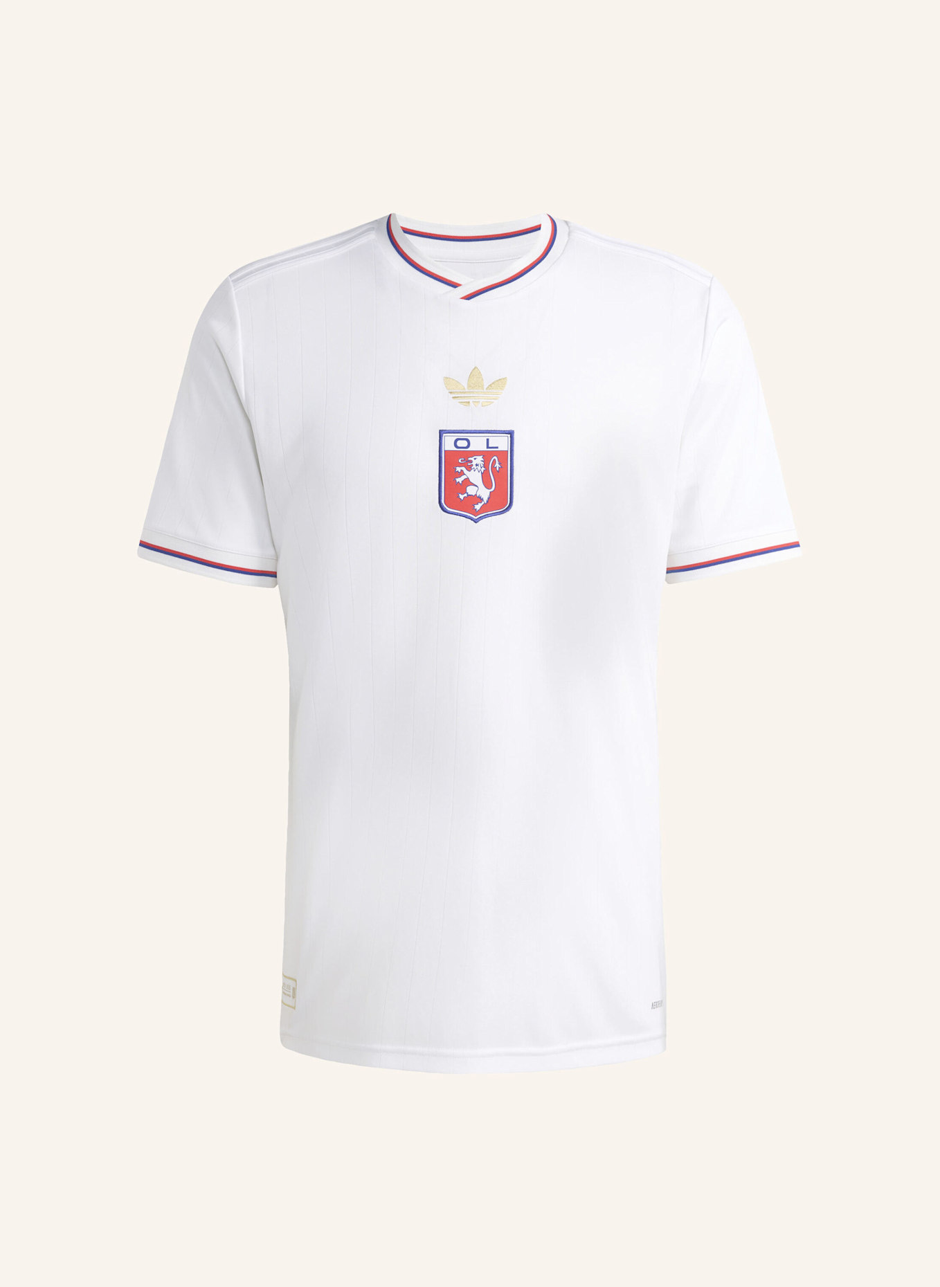 adidas OLYMPIQUE LYONNAIS JUBILÄUMSJERSEY: WEISS