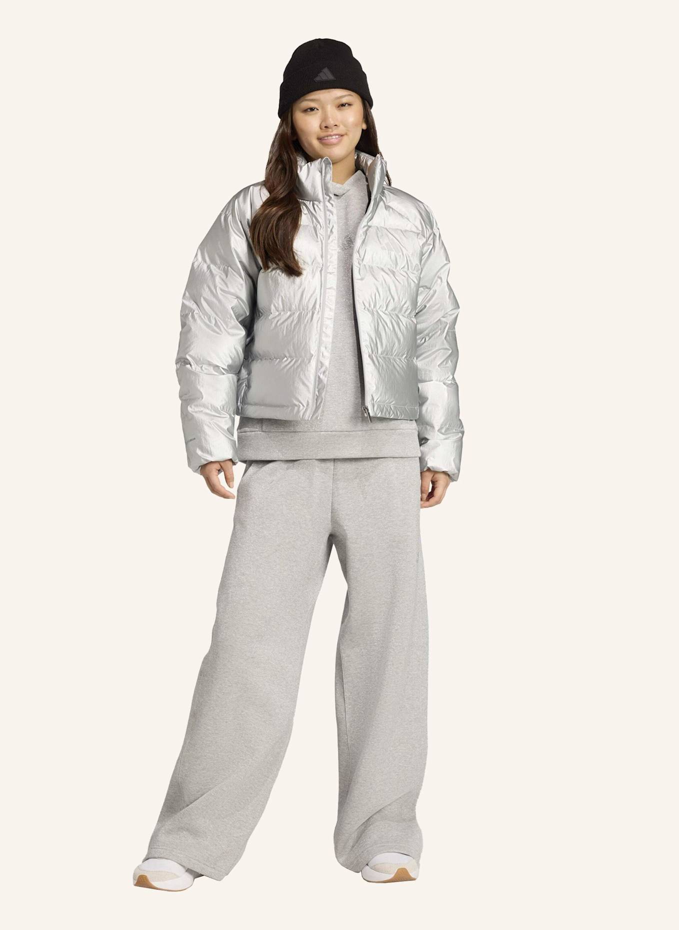 adidas HELIONIC HOLIDAY CLIMAWARM DAUNENJACKE: SILBER