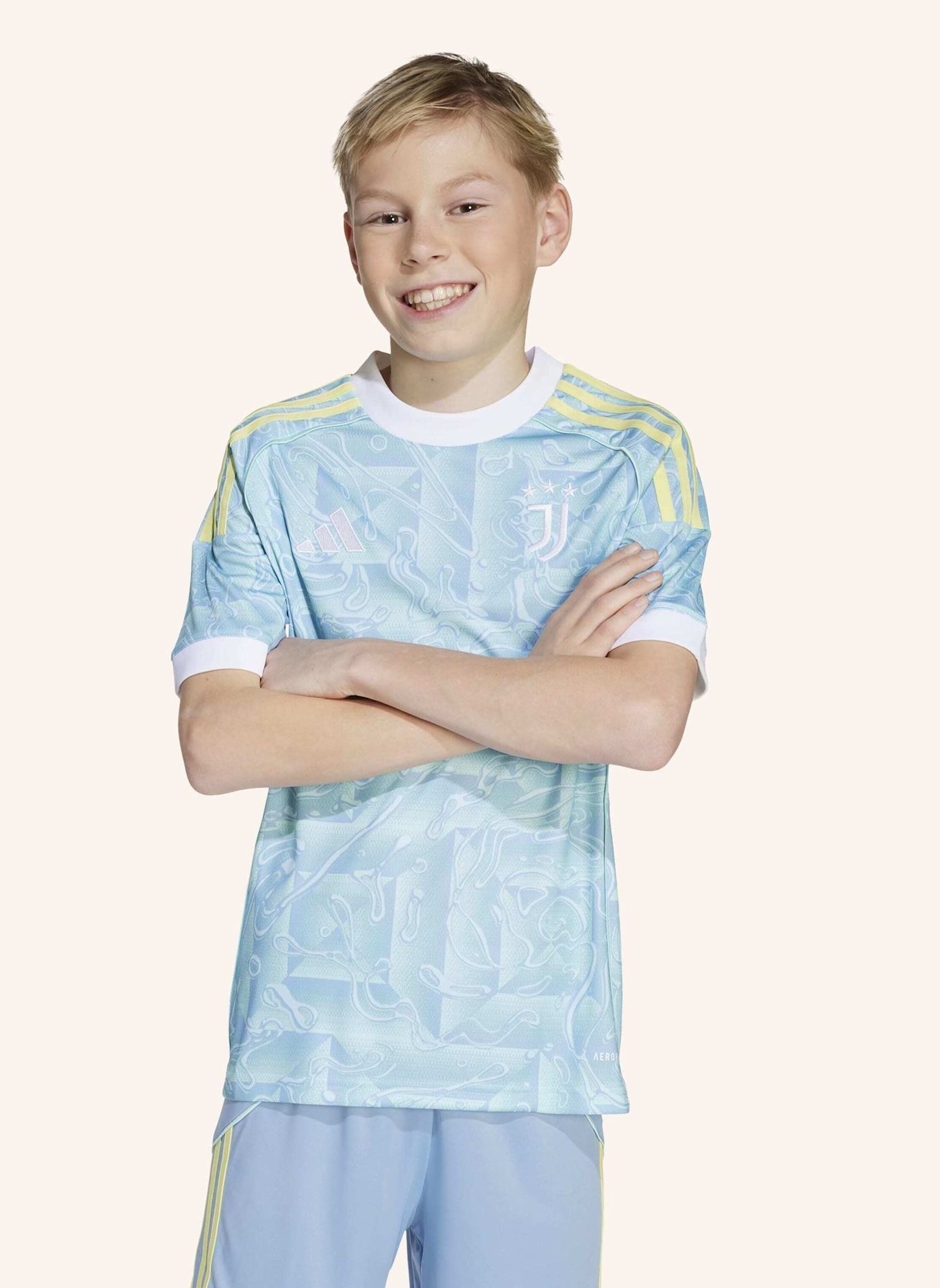 adidas JUVENTUS 25/26 AUSWÄRTS-JERSEY KINDER: BLAU